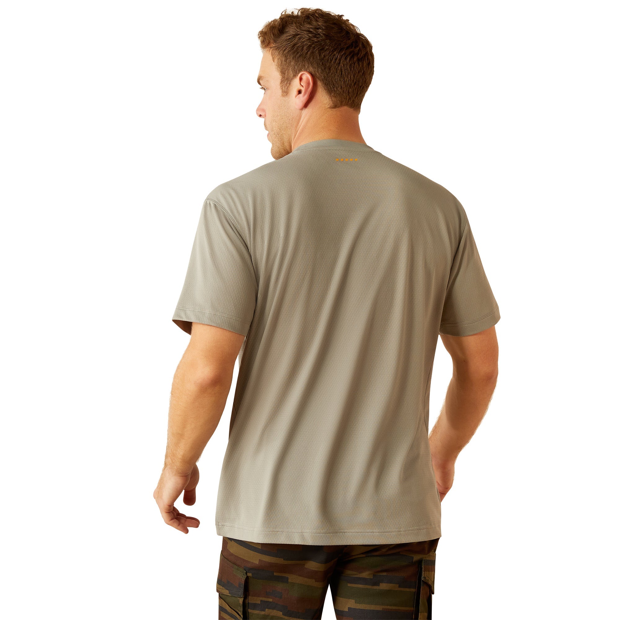 Ariat Mens Grey Rebar Heat Fighter Staple T-Shirt