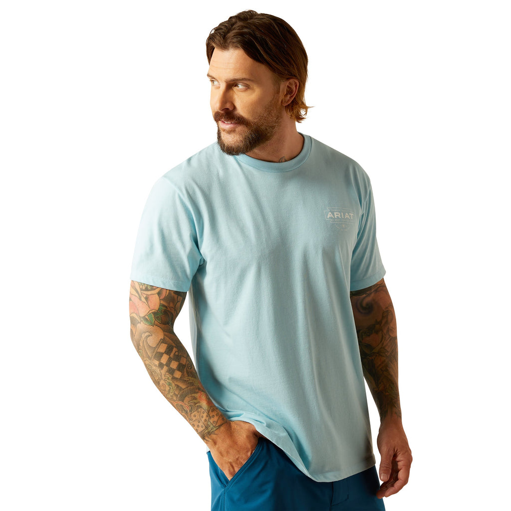 Ariat Mens Light Blue Southwest Simple T-Shirt