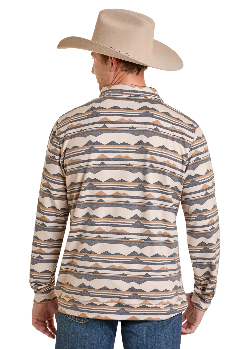 Panhandle Mens Abstract Printed Pullover