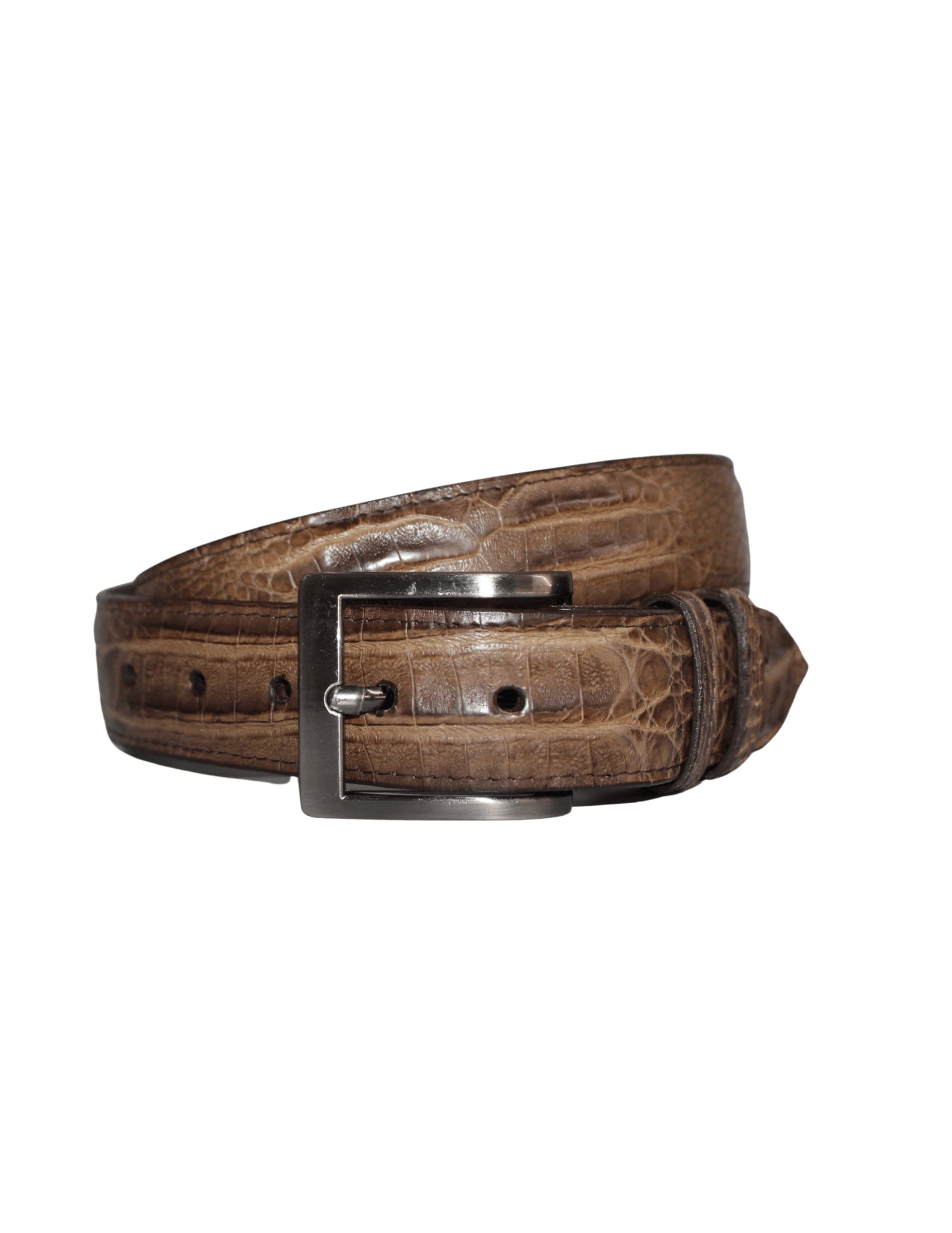 Black Jack Mens 1.5 Inch Tiger Eye Hornback Belt