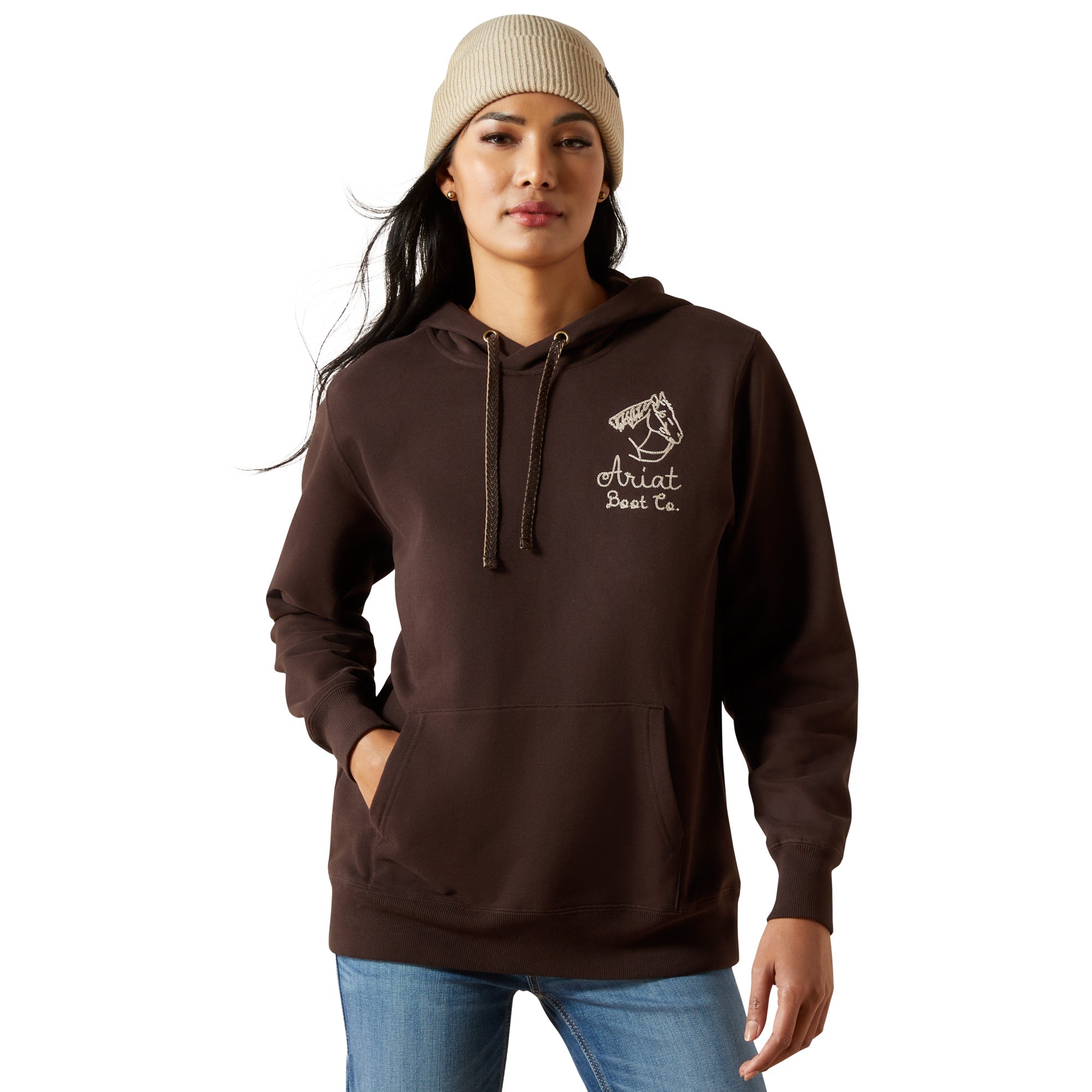 Ariat Womens Chocolate Stitch Hoodie