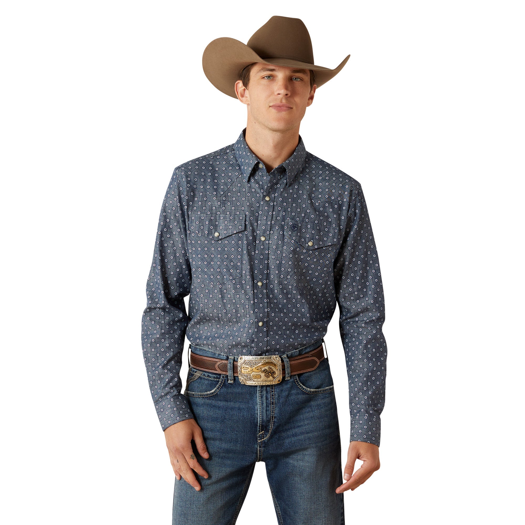 Ariat Mens Blue Trip Fitted Shirt
