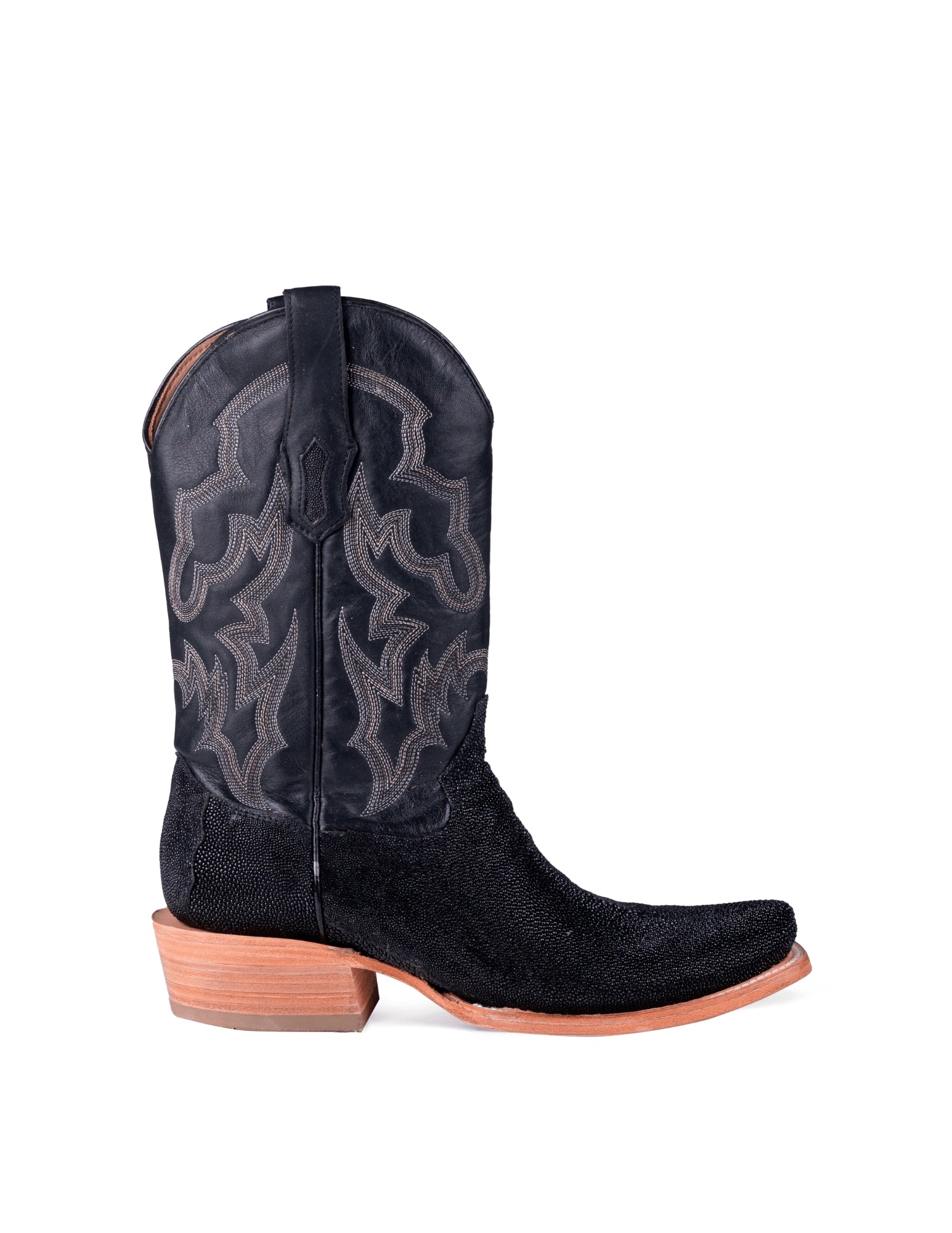 Corral Mens Black Stingray Embroidered Horseman Boots