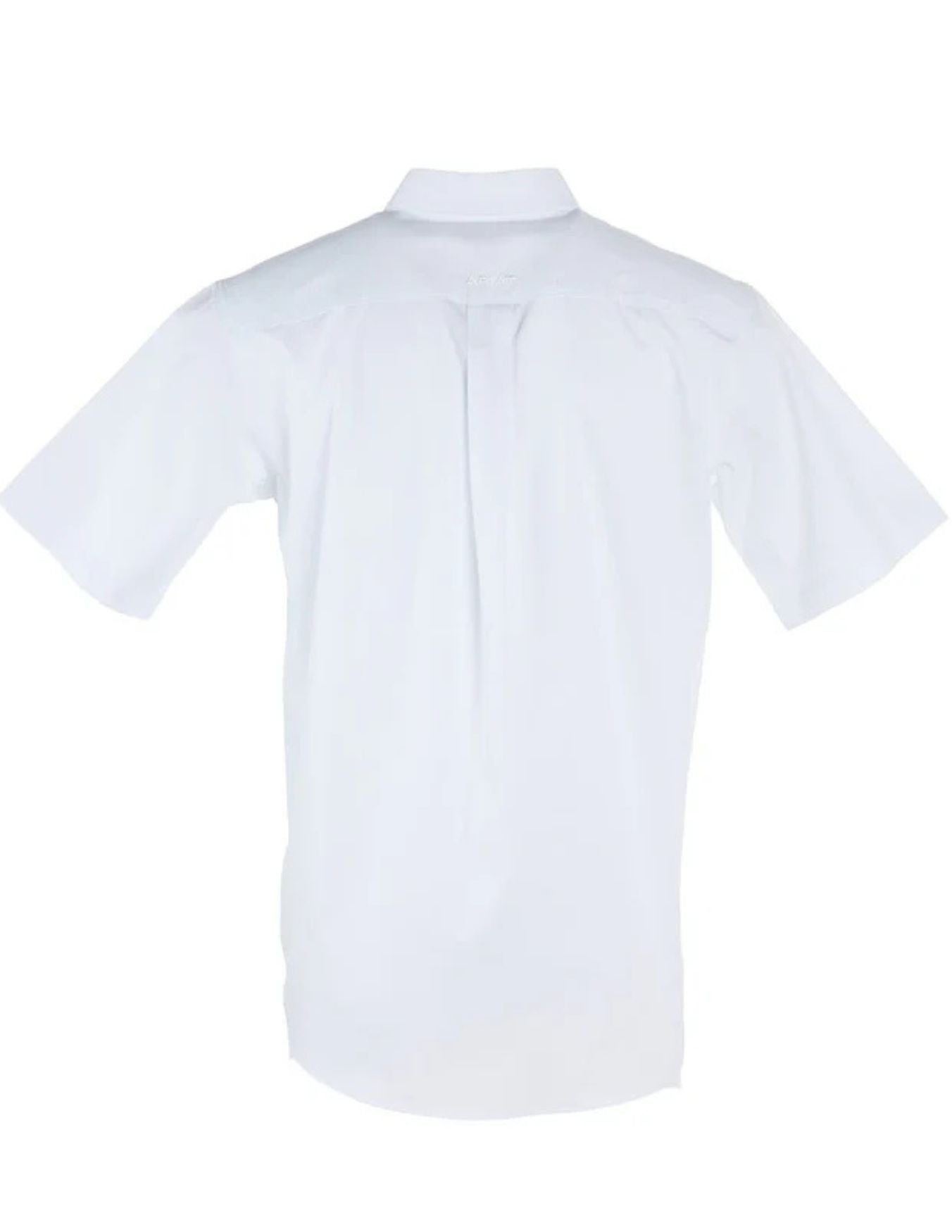 Ariat Mens White Lightweight Solid Short Sleeve Shirt