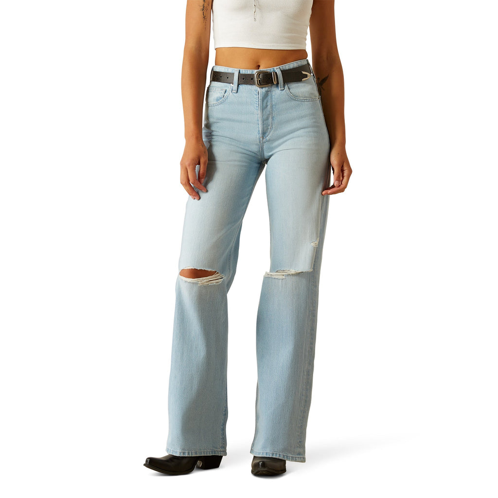 Ariat Womens Ultra High Rise Tomboy Wide Leg Jeans