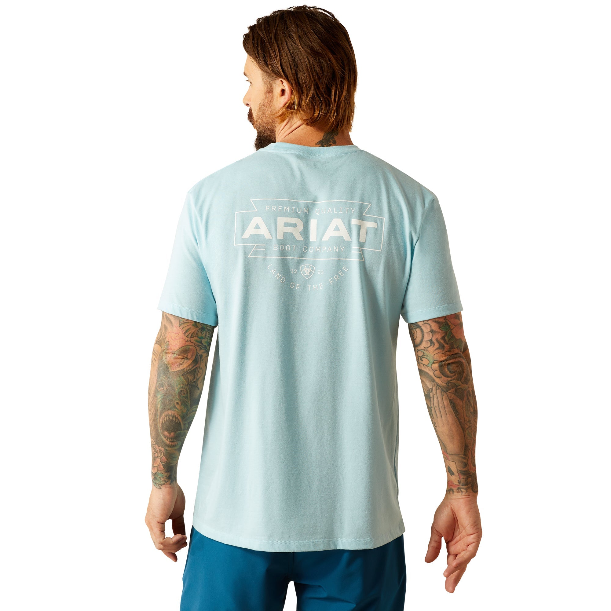 Ariat Mens Light Blue Southwest Simple T-Shirt