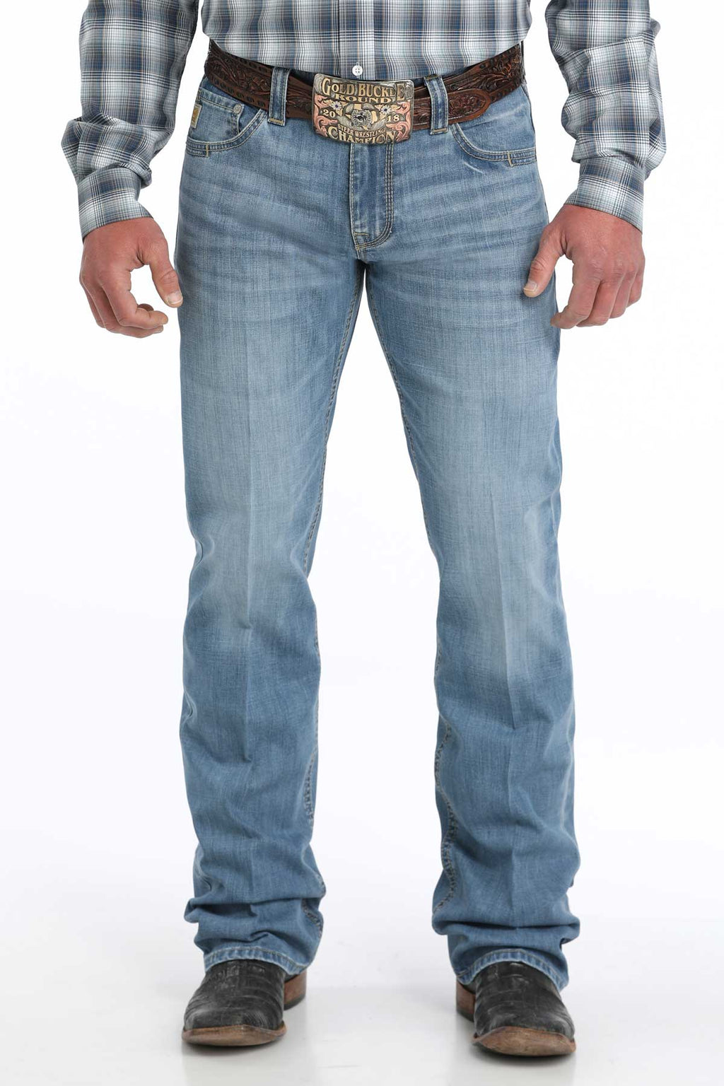Cinch Mens Relaxed Fit Carter Light Stone Jeans