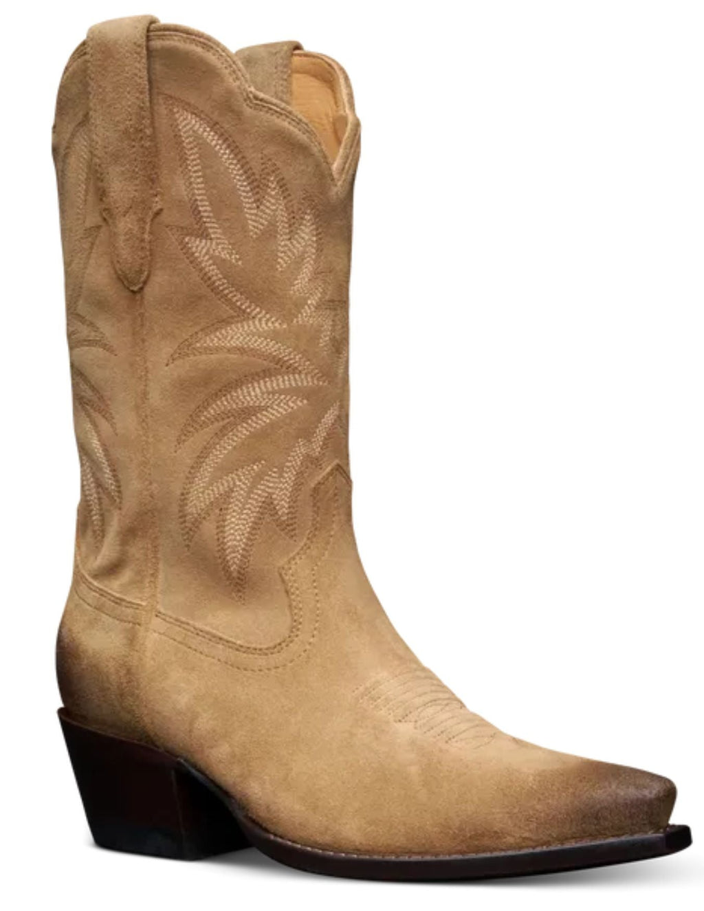 Tecovas Womens The Sadie Toasted Almond Suede Boots