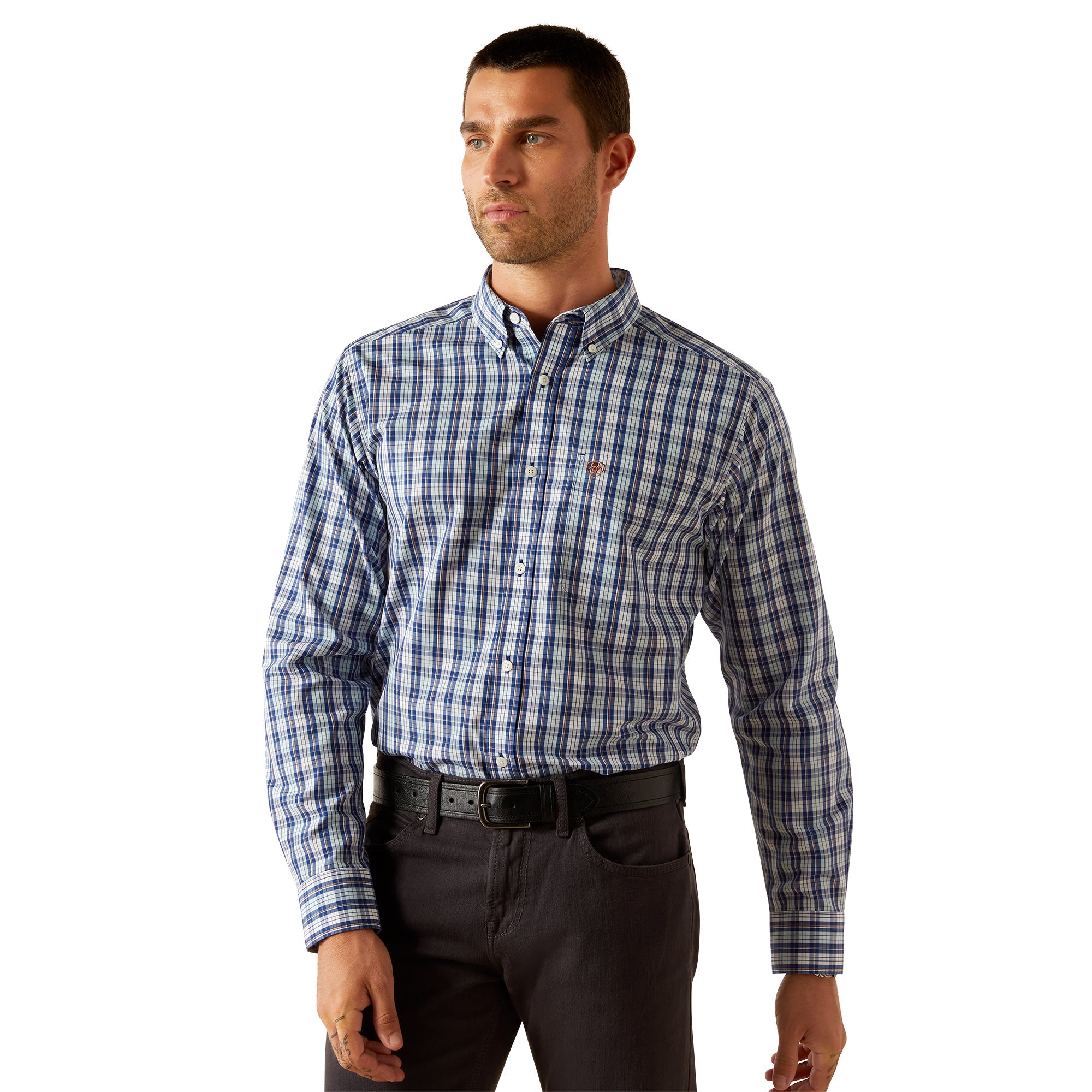 Ariat Mens Wrinkle Free Bronson Fitted Shirt