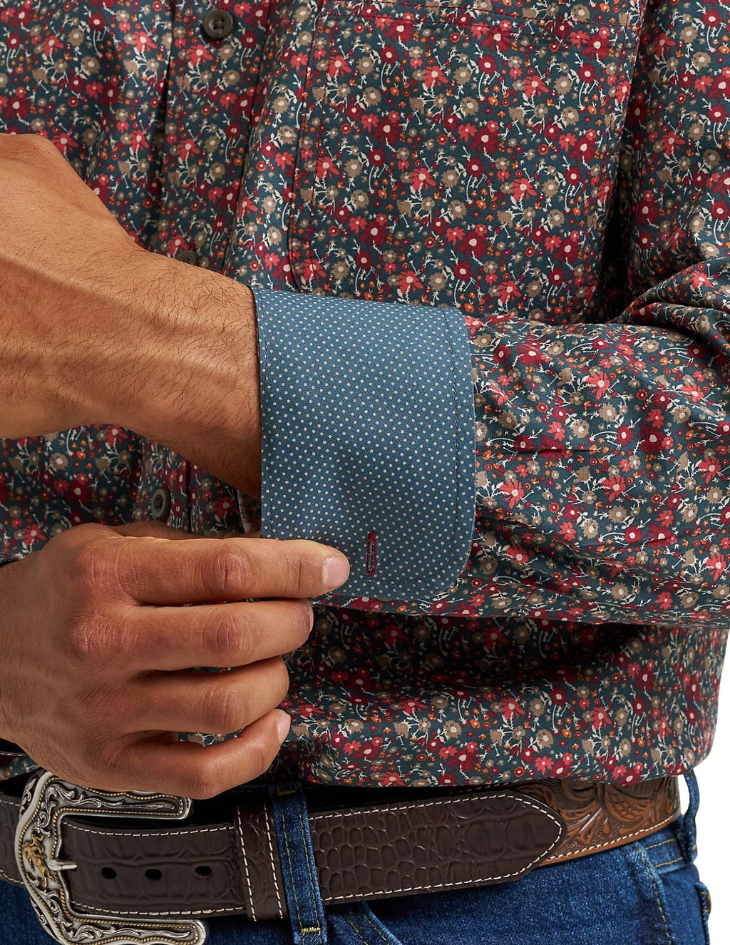 Wrangler Mens George Straitâ„?Long Sleeve Button Down Shirt