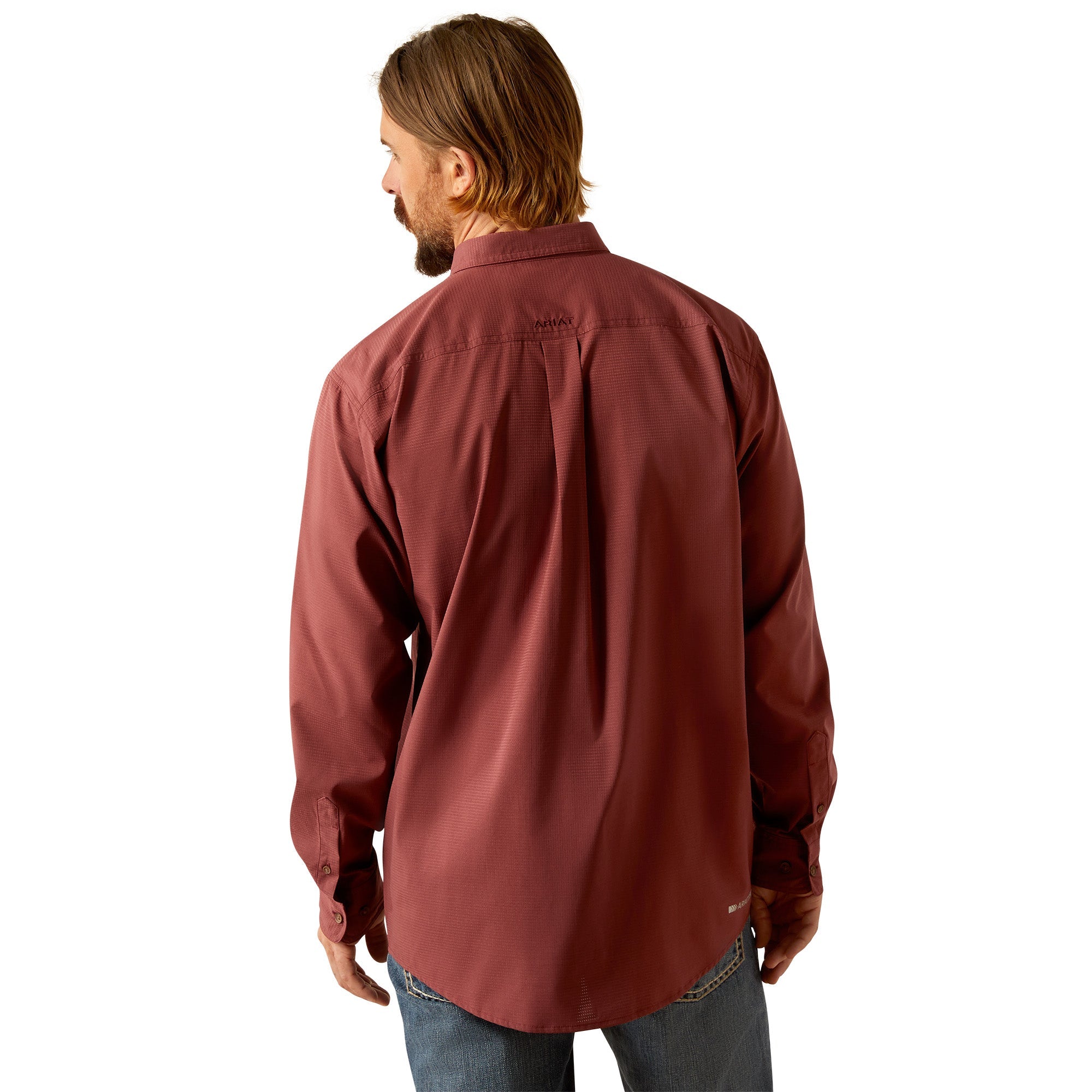 Ariat Mens Red 360 Airflow Classic Fit Shirt
