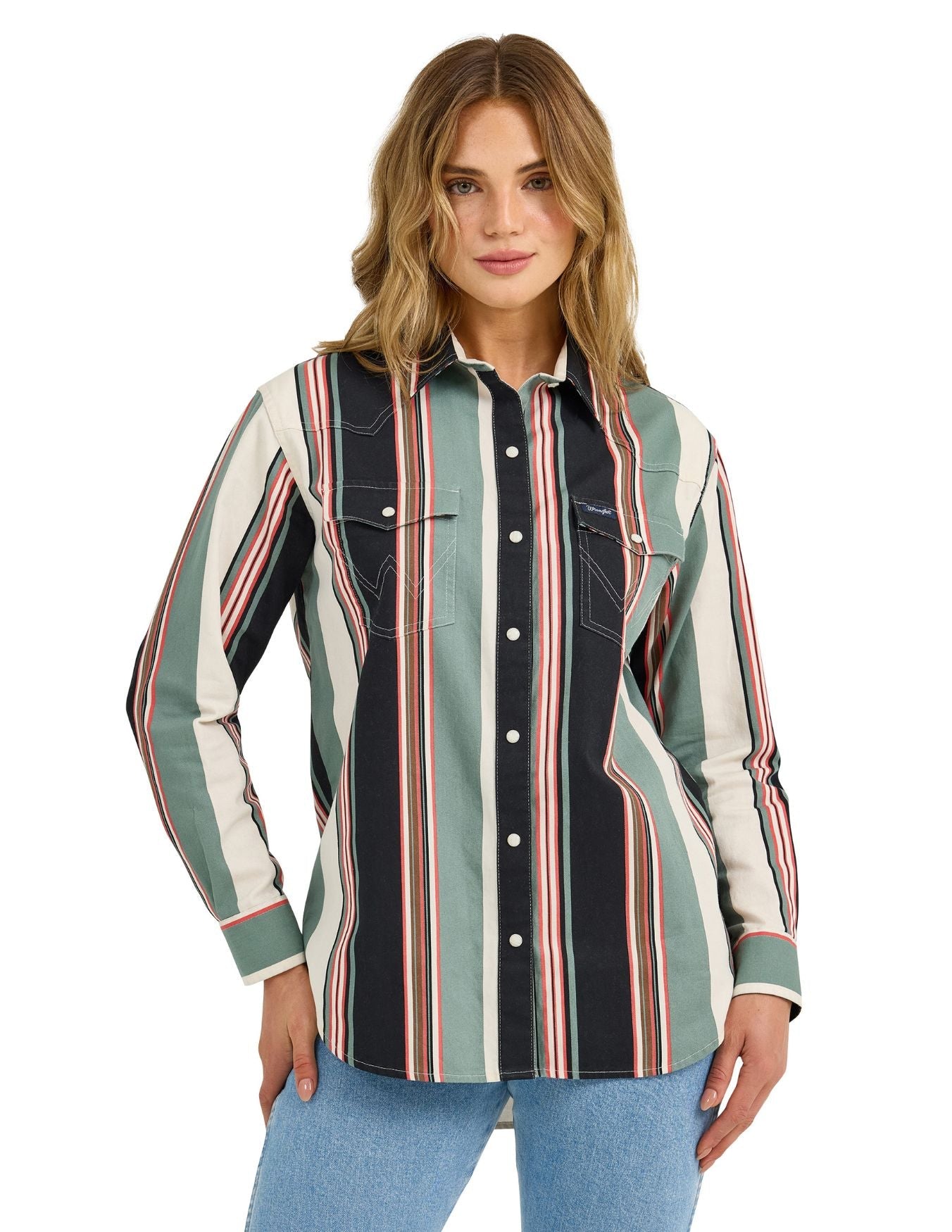 Wrangler Womens Brushpopper Long Sleeve Shirt