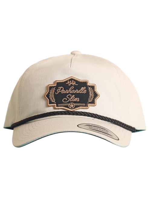 Panhandle Mens White Rope Cap