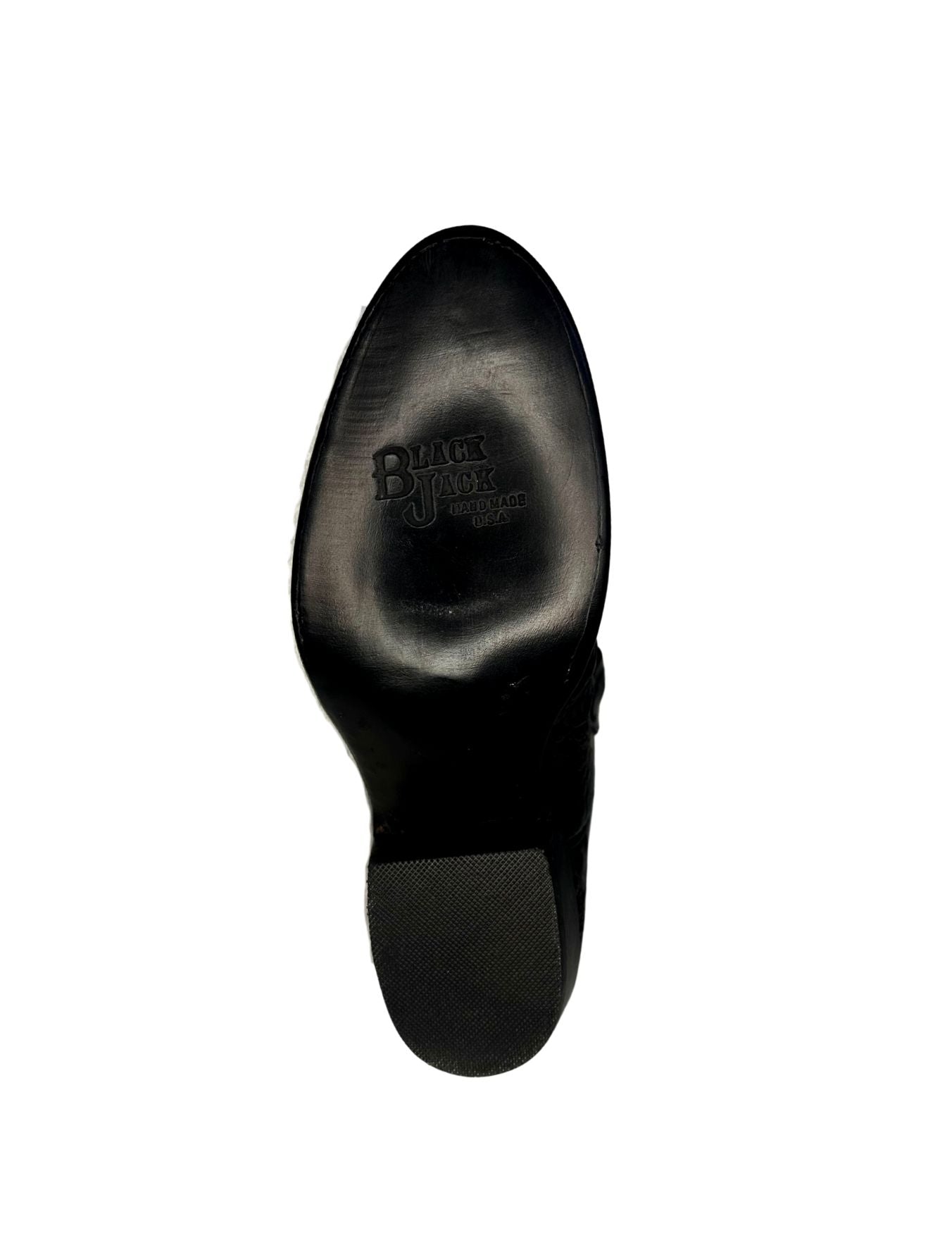 Black Jack Mens Black Cherry Caiman Belly Boots