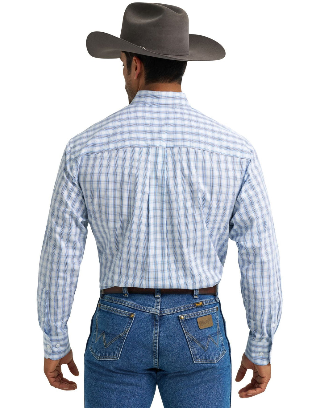 Wrangler Mens George Straitâ„?Long Sleeve Button Down Two Pocket Shirt