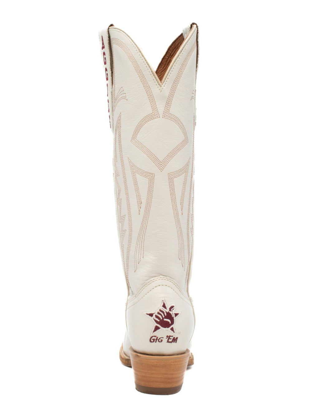 Gameday Womens Texas A&M Ivory Western Boots