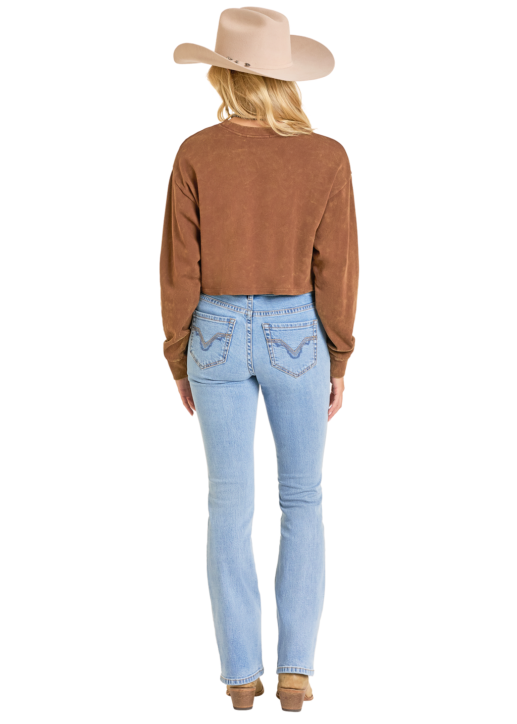 Panhandle Womens Chain Fringe Graphic Sweater