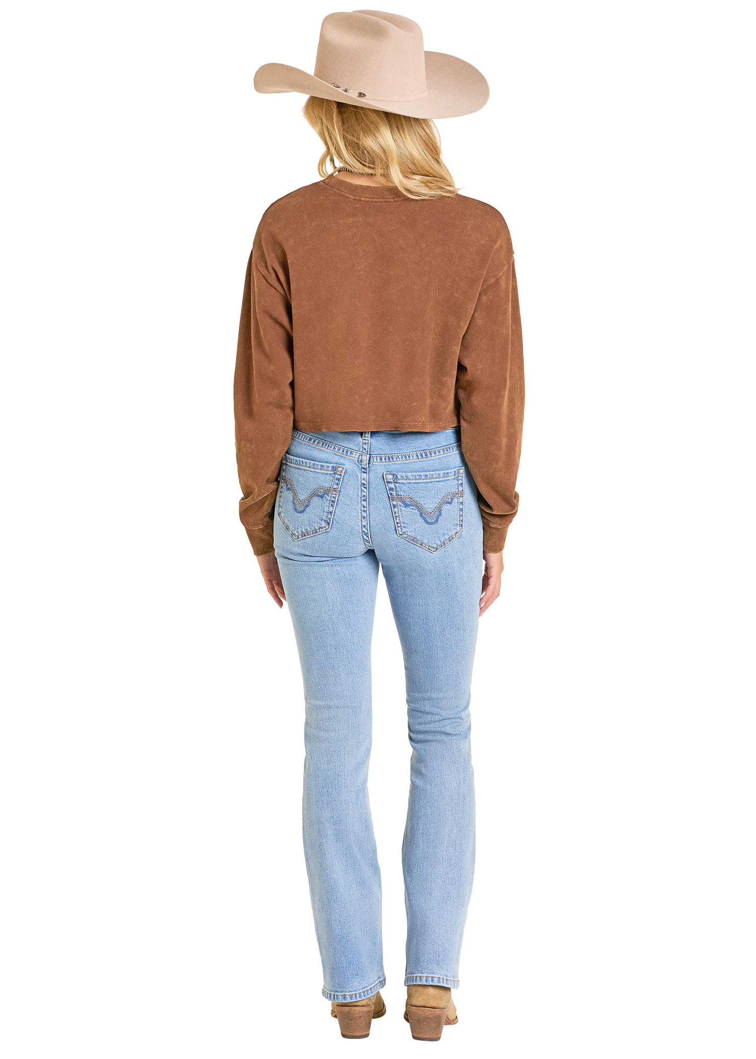 Panhandle Womens Chain Fringe Graphic Sweater