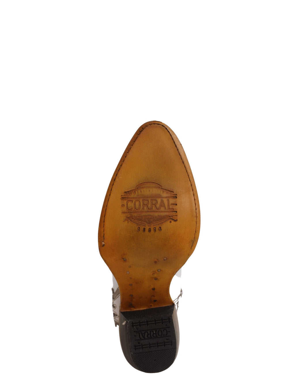 Corral Womens White Leather Overlay Booties