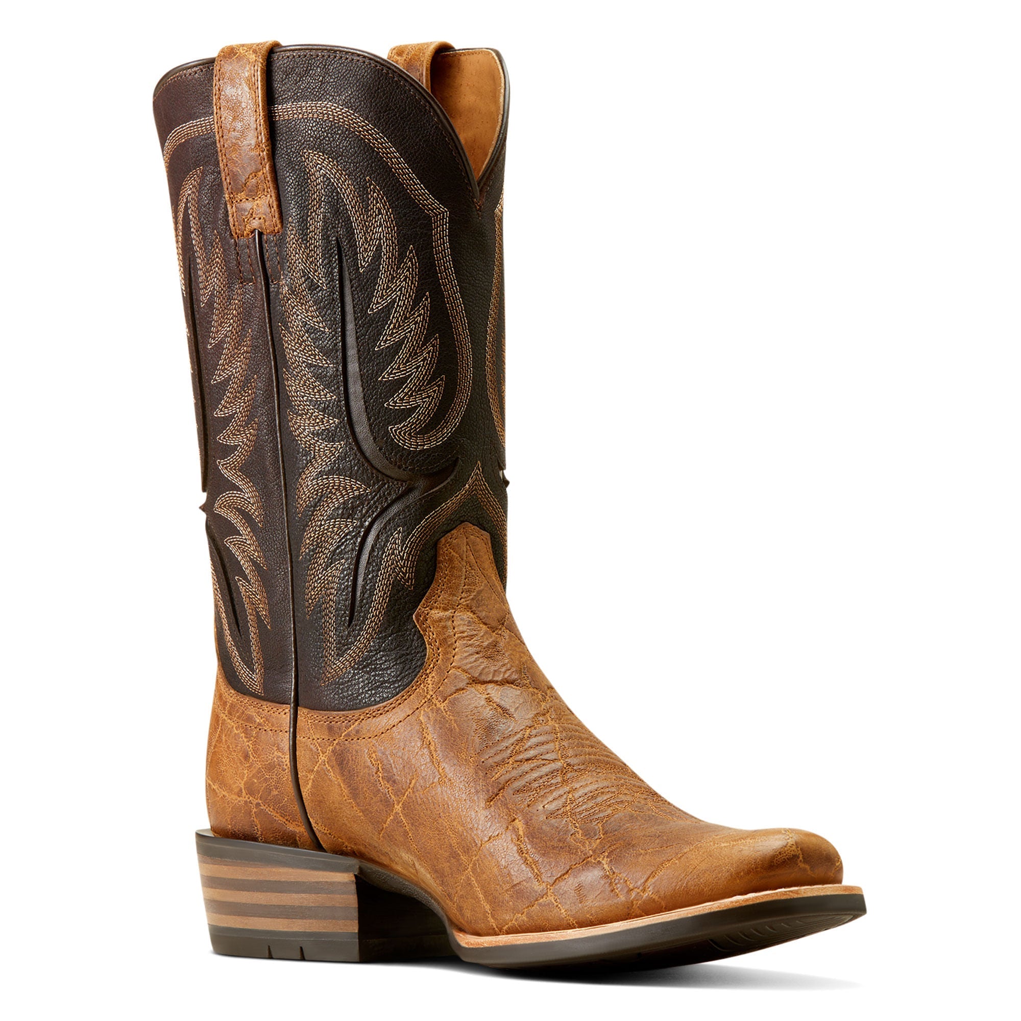 Ariat Mens Smoked Tan Aging Barrel Stadtler Cowboy Boot