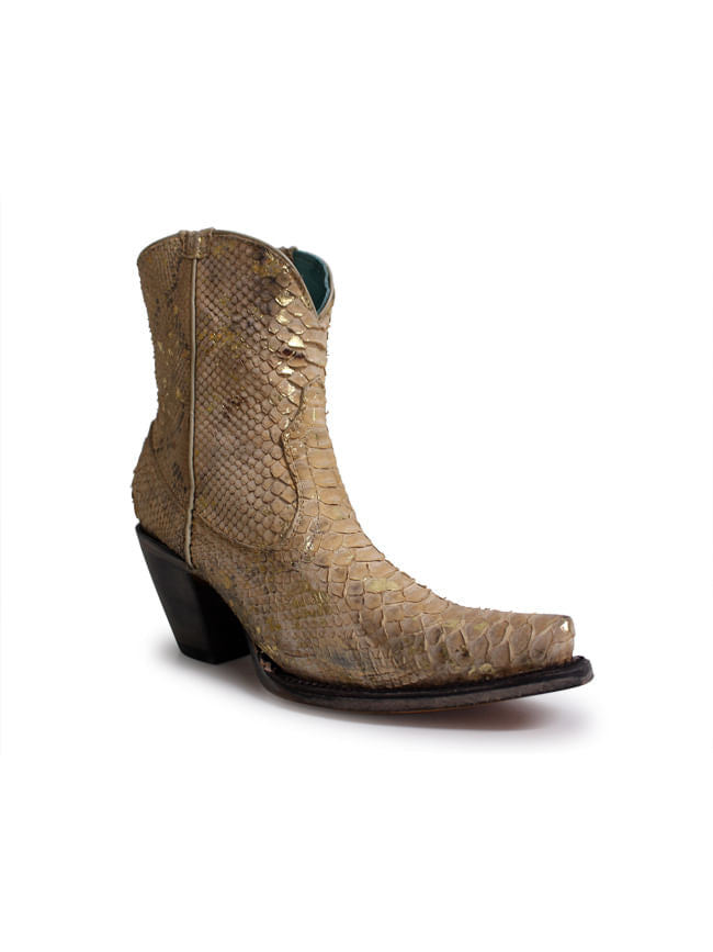 Corral Womens Nude Full Python Boots