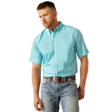 Ariat Mens Westin Light Blue Short Sleeve Shirt