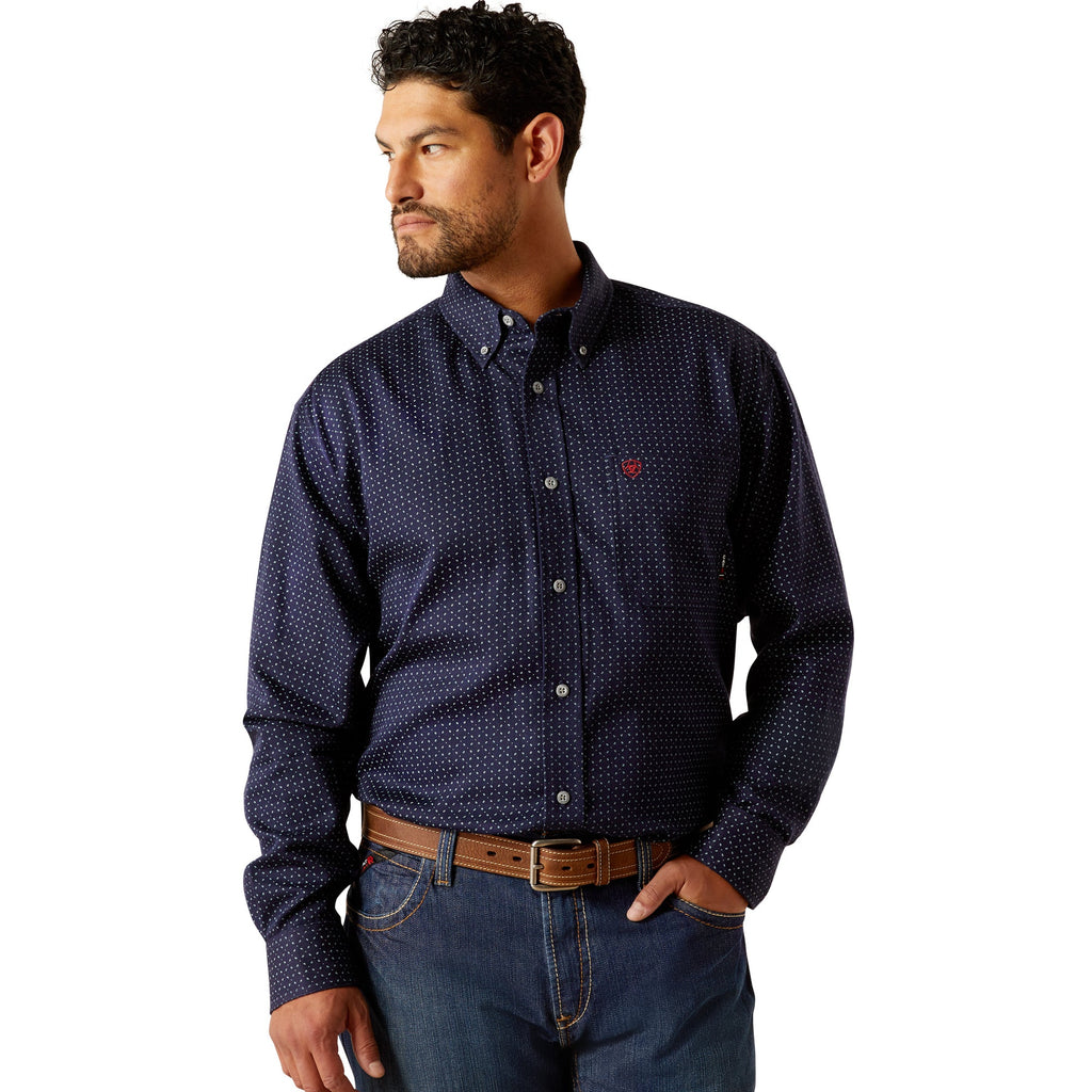 Ariat Mens Navy FR Lever Work Shirt