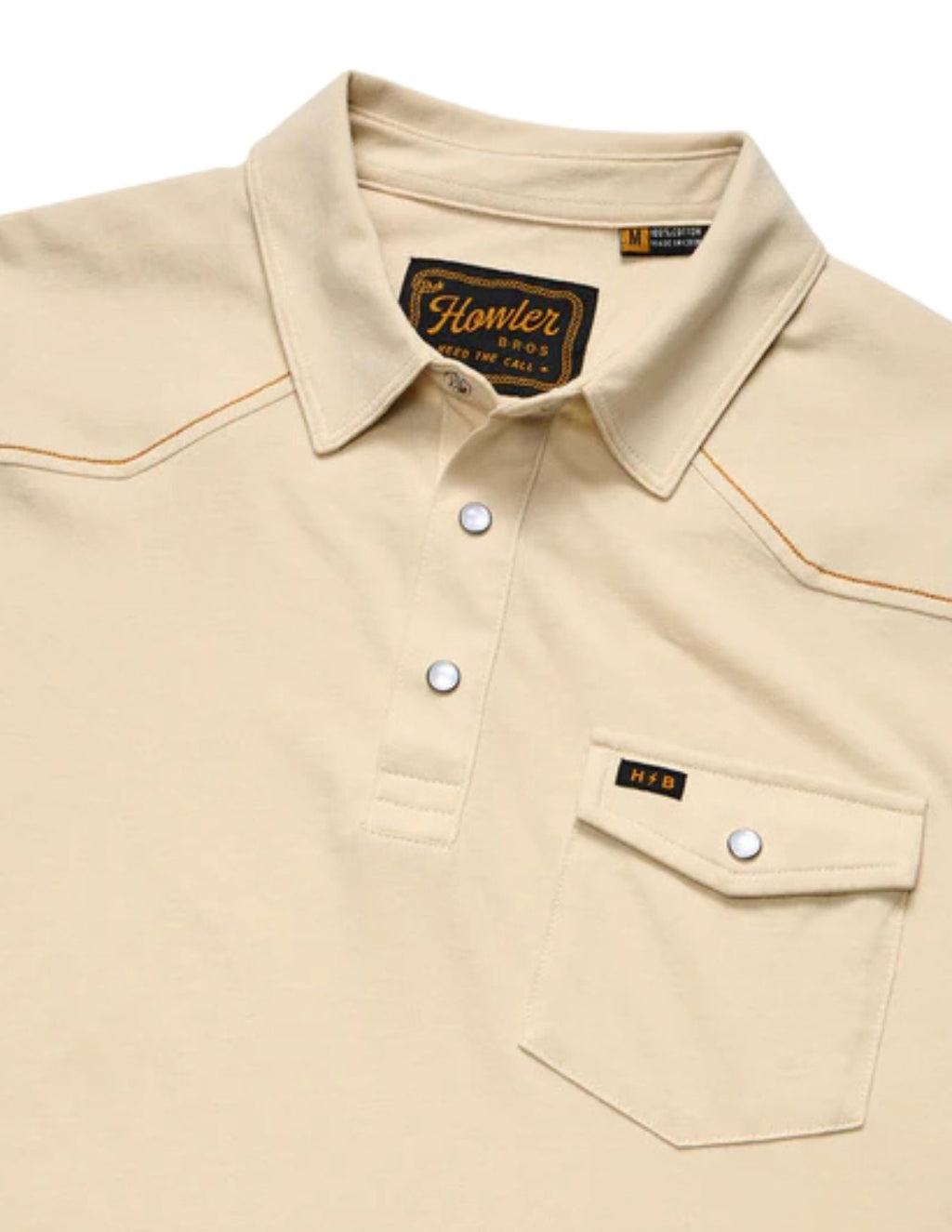 Howler Bros Mens Sand Ranchero Polo