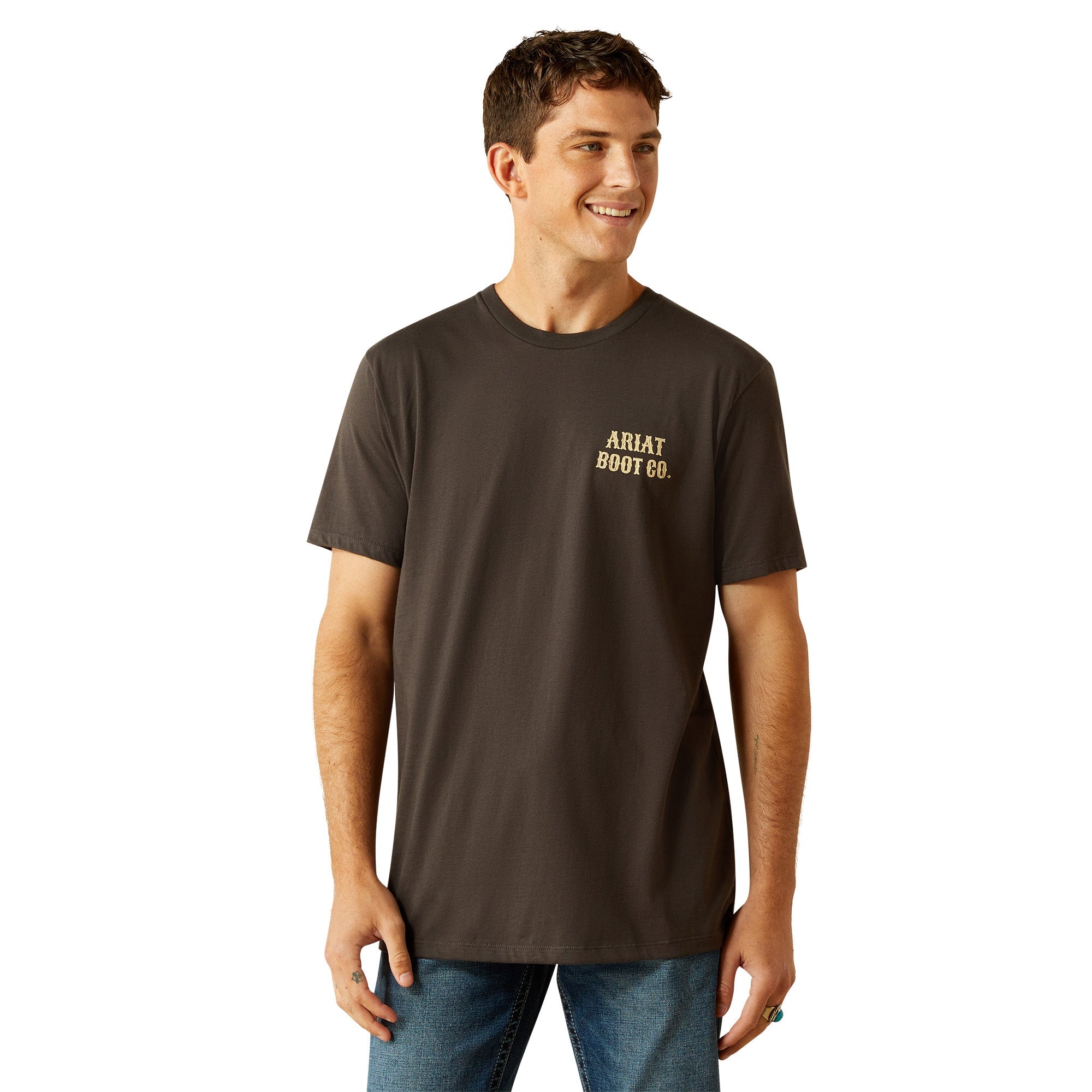 Ariat Mens Vintage Black Cowboy Cocky T-Shirt