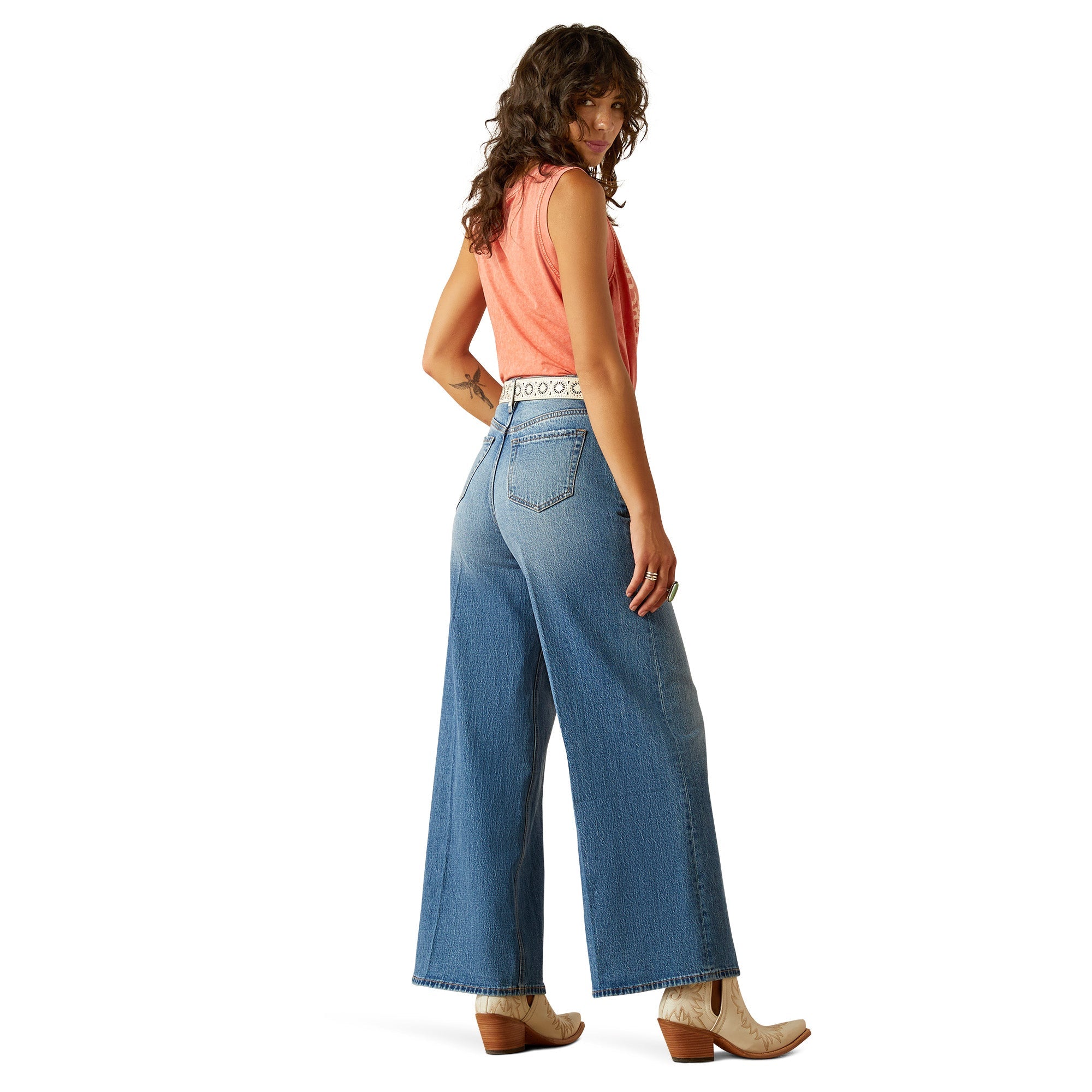 Ariat Womens Ultra High Rise Jazmine Wide Leg Jeans