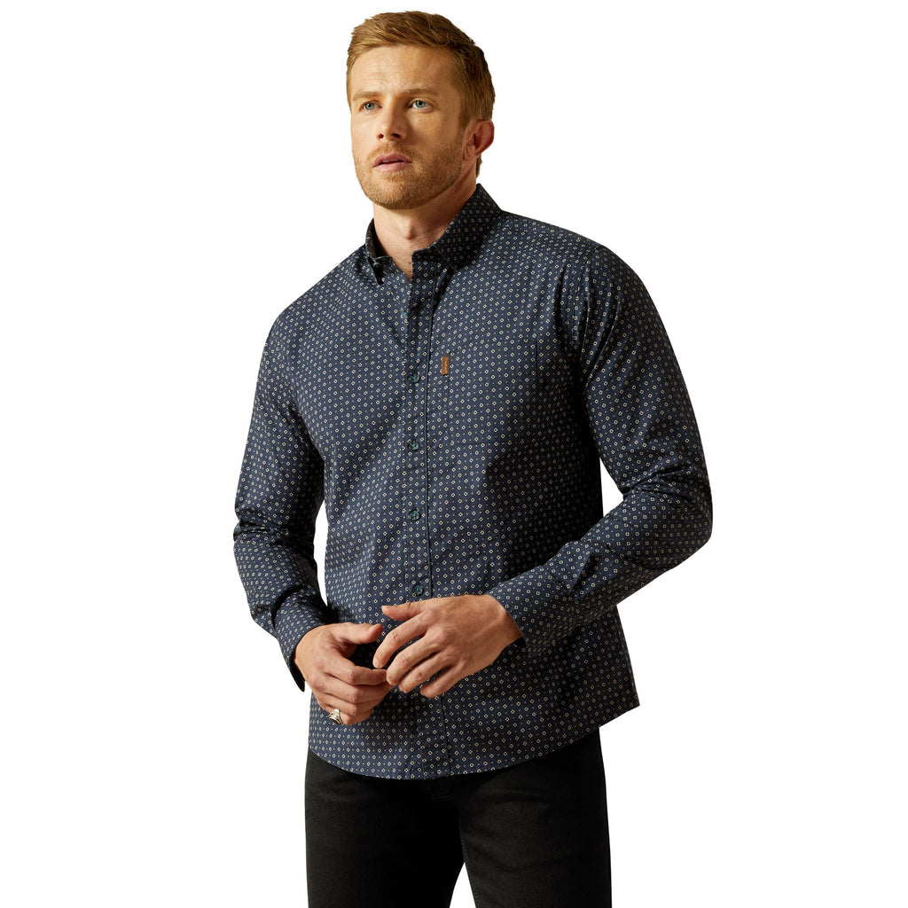Ariat Mens Navy Mylo Modern Fit Shirt