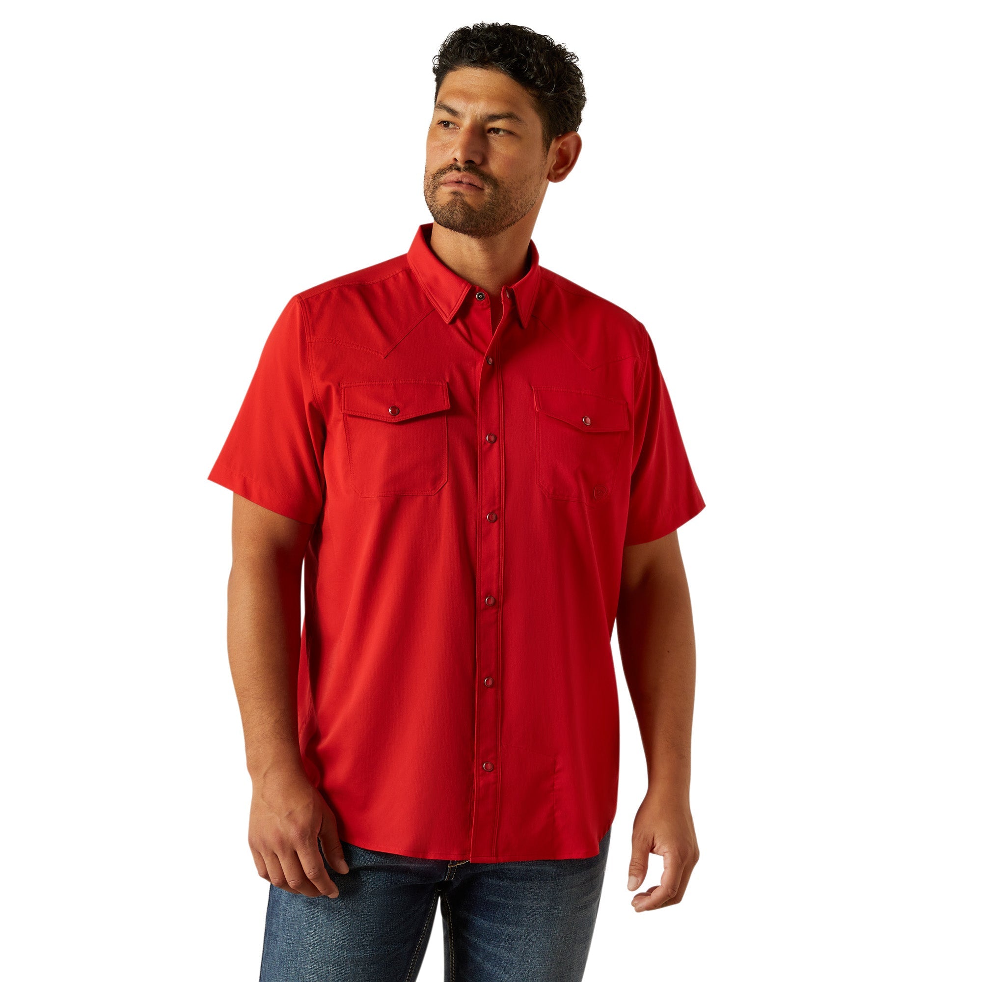 Ariat Mens Haute Red VentTEK Western Fitted Shirt