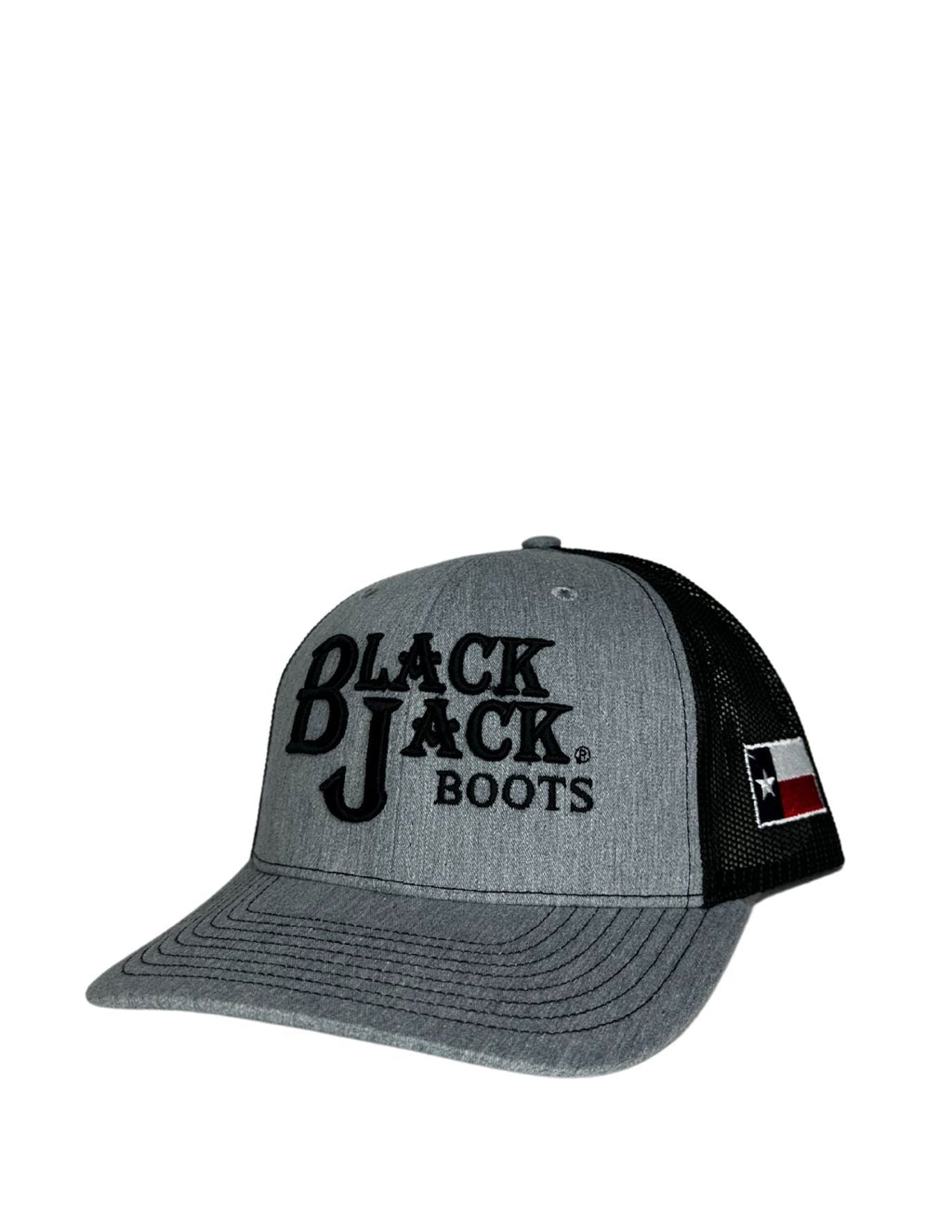Black Jack Mens Grey Logo Cap