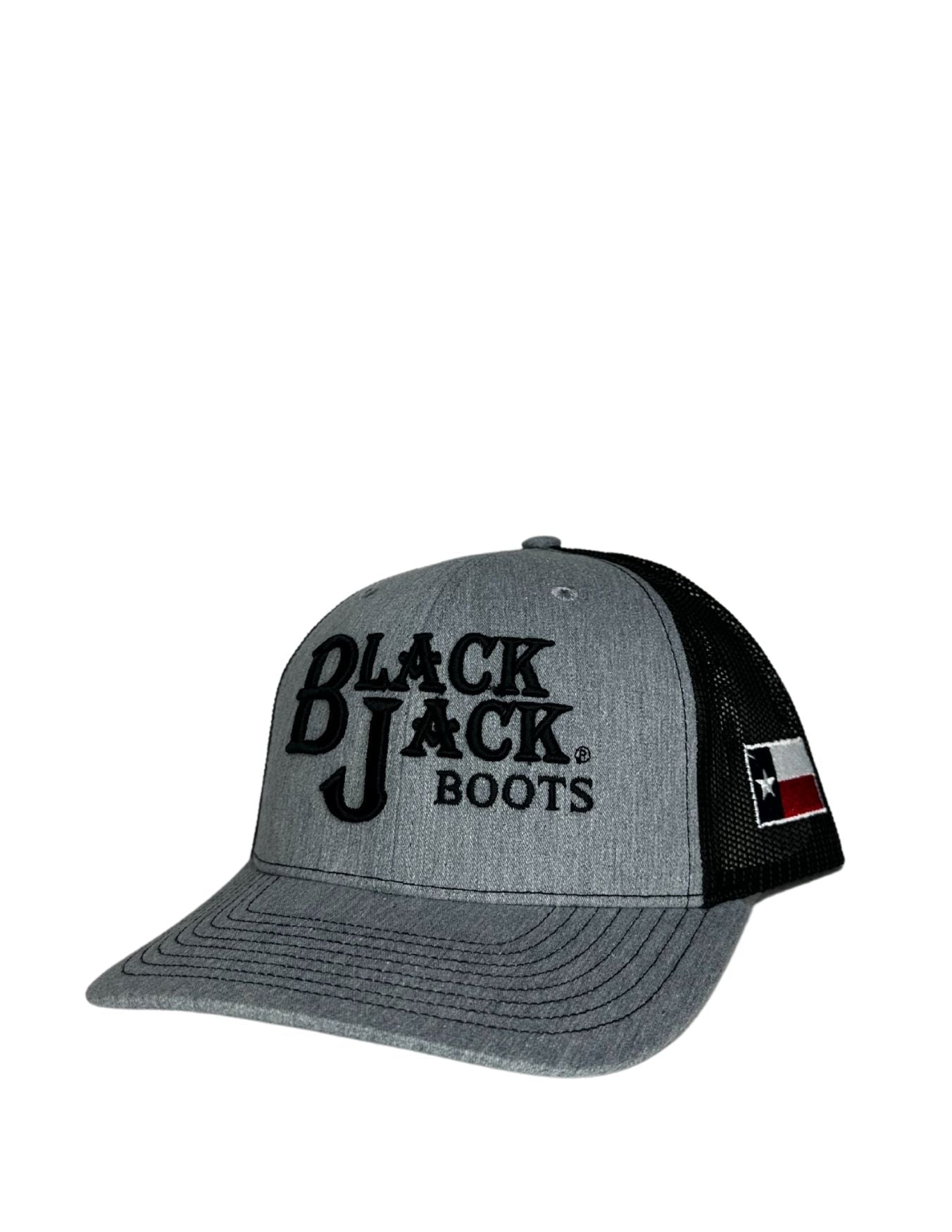 Black Jack Mens Grey Logo Cap