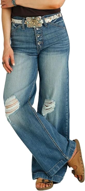 Cinch Womens Relaxed Fit Wide Leg Jeans