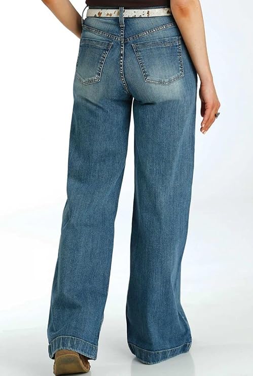 Cinch Womens Relaxed Fit Wide Leg Jeans