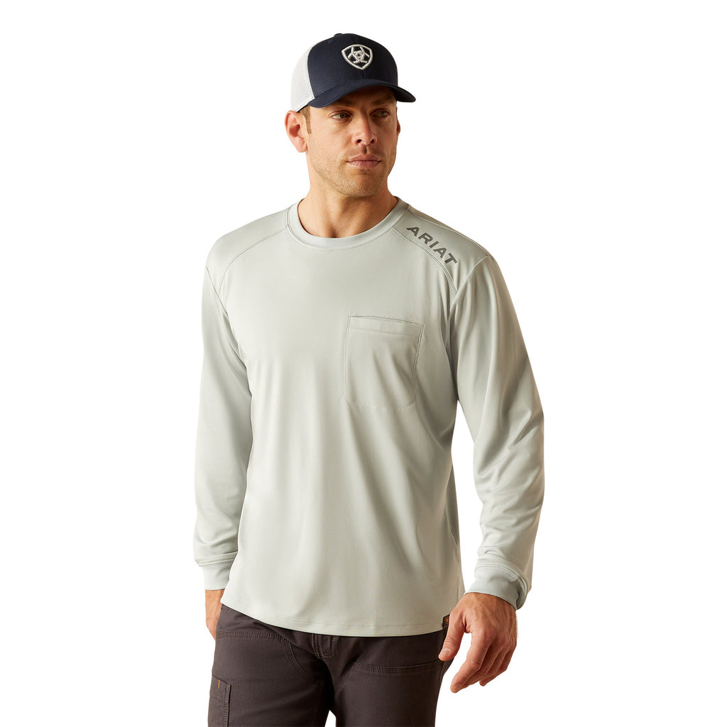 Ariat Mens Grey Rebar Sunblocker T-Shirt