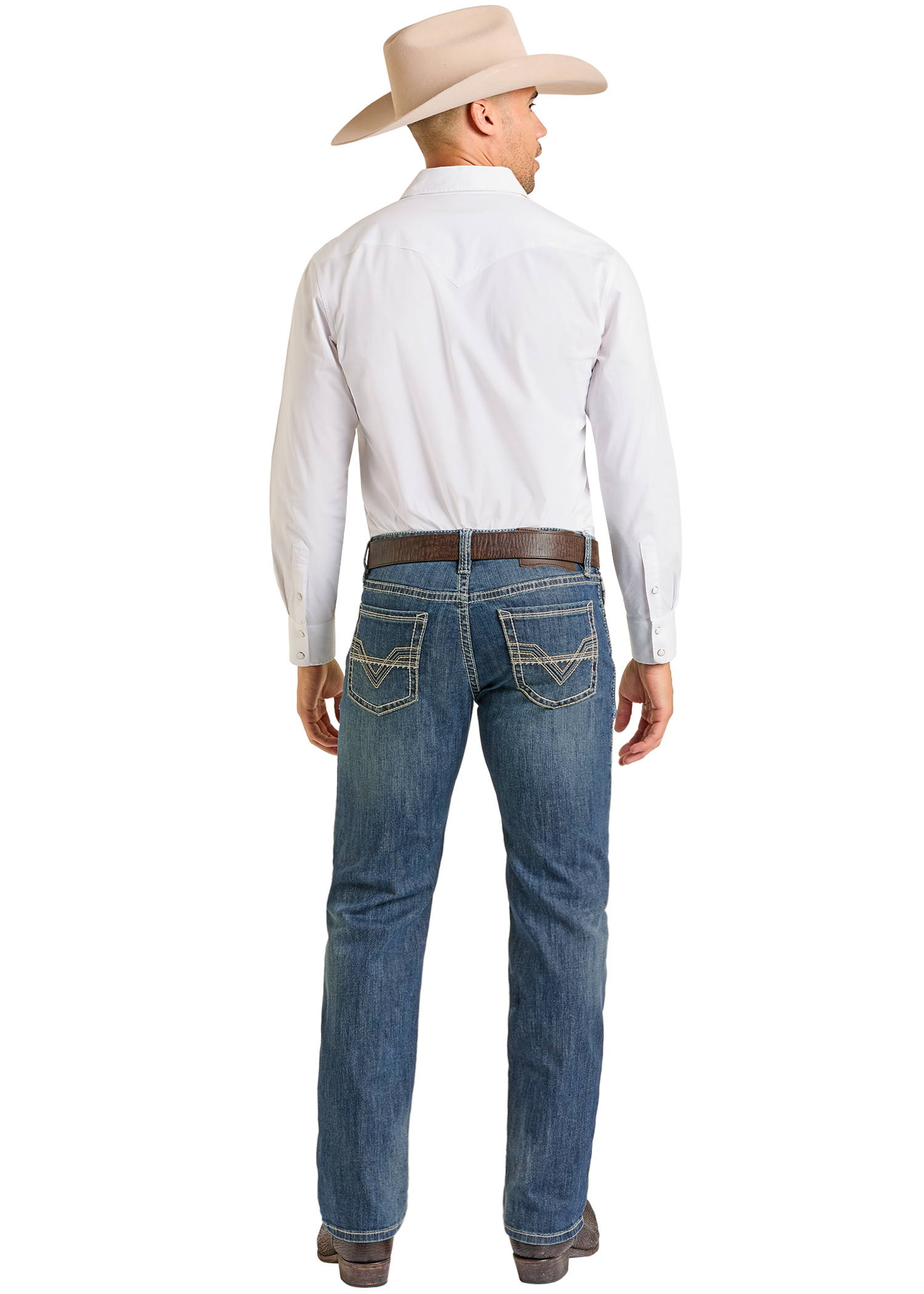 Panhandle Mens Dark Vintage Revolver Jeans