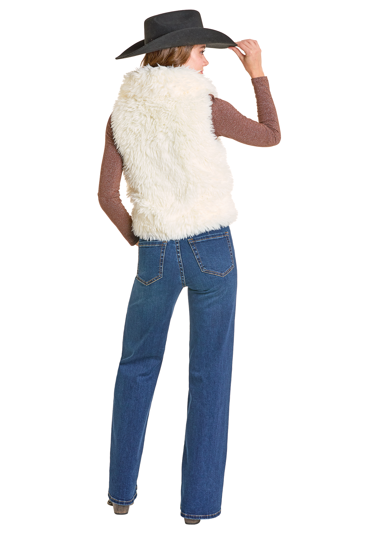 Panhandle Womens Fur Vest