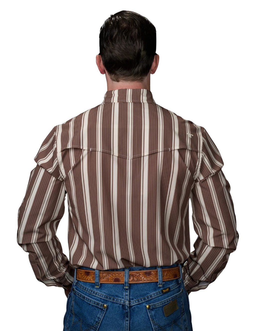 Ferrell Mens The Atlas Brown Long Sleeve Shirt