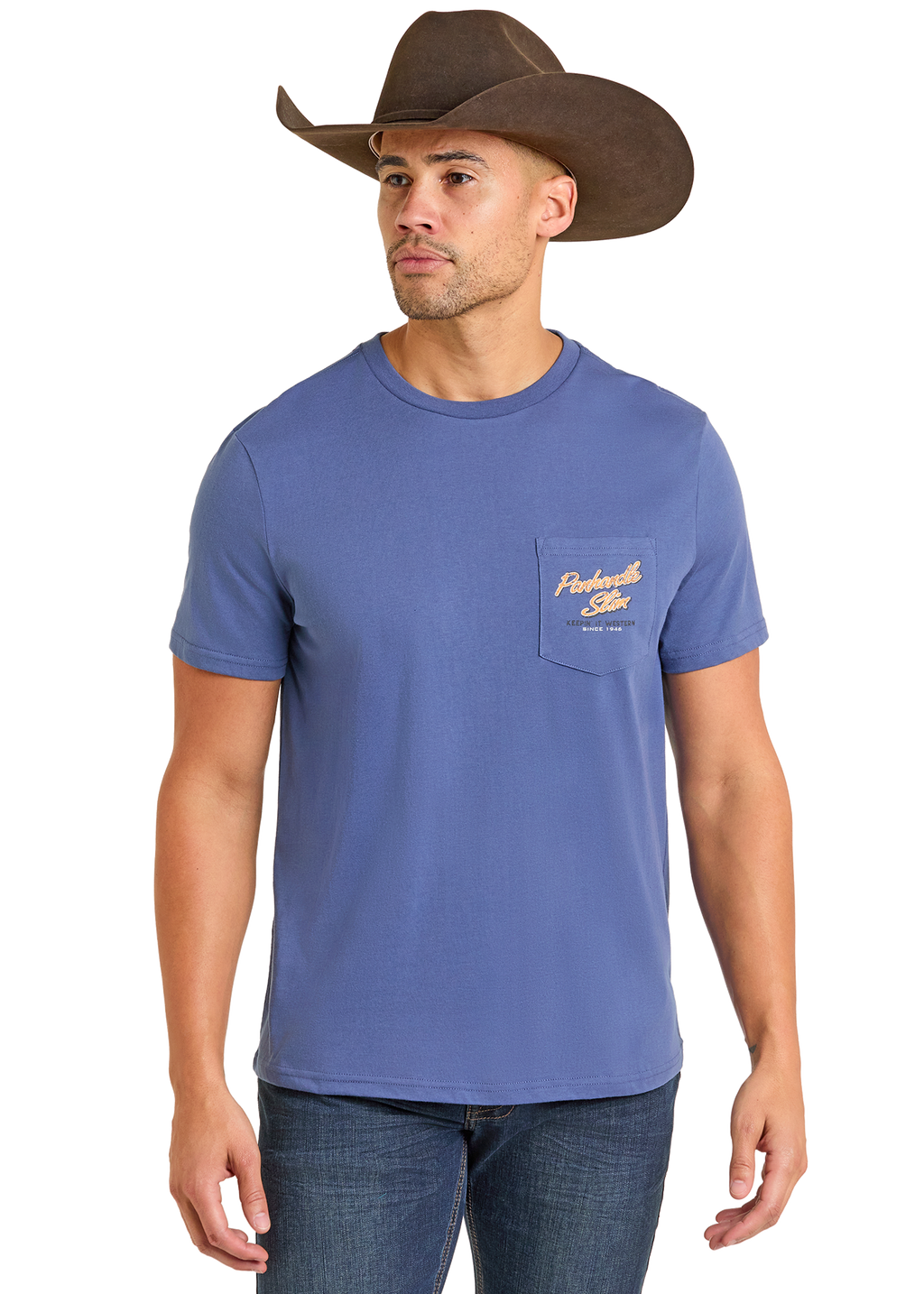 Panhandle Mens Indigo Graphic T-Shirt