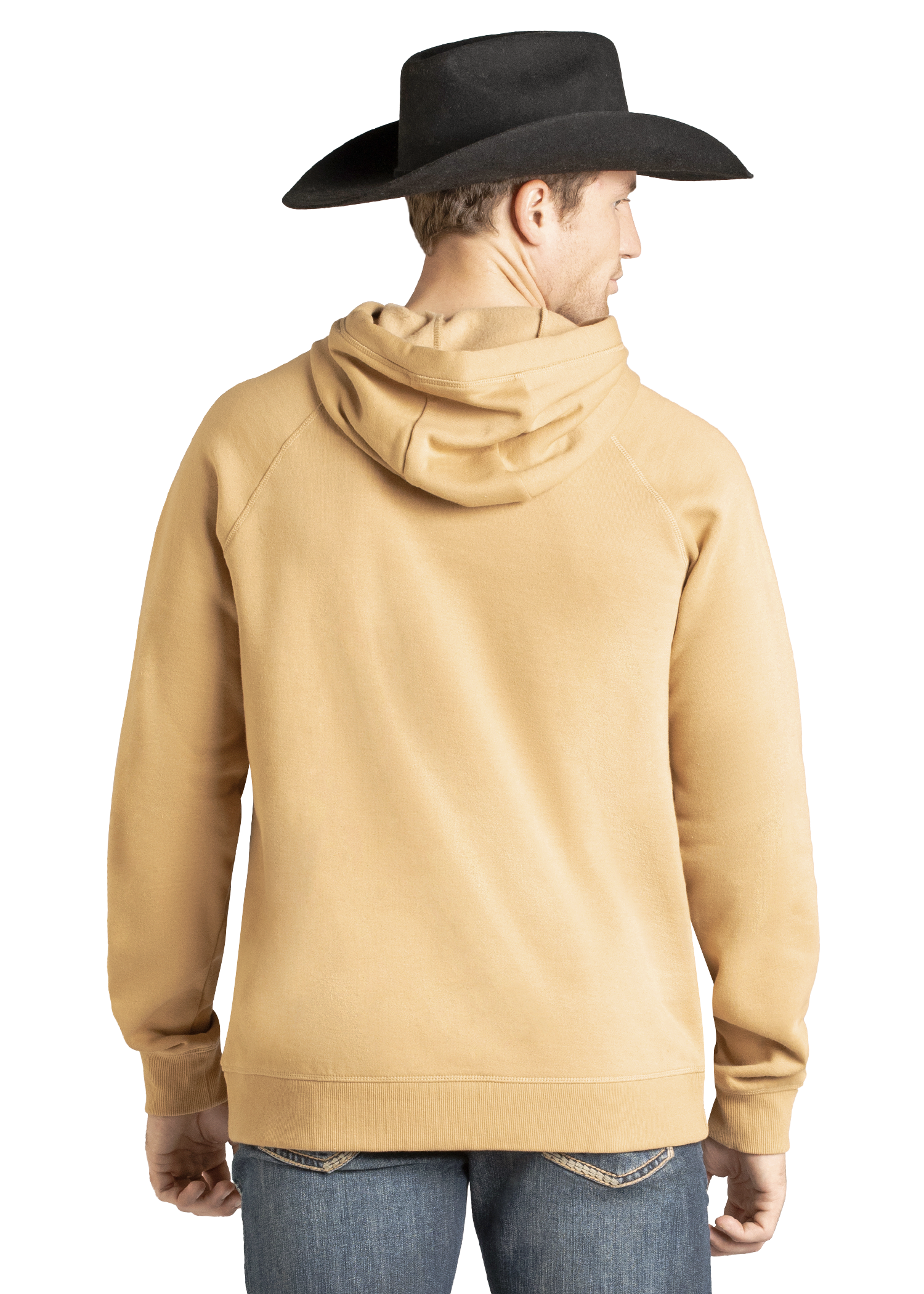 Panhandle Mens Camel Dale Graphic Hoodie
