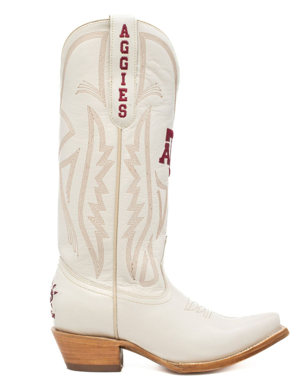 Gameday Womens Texas A&M Ivory Western Boots