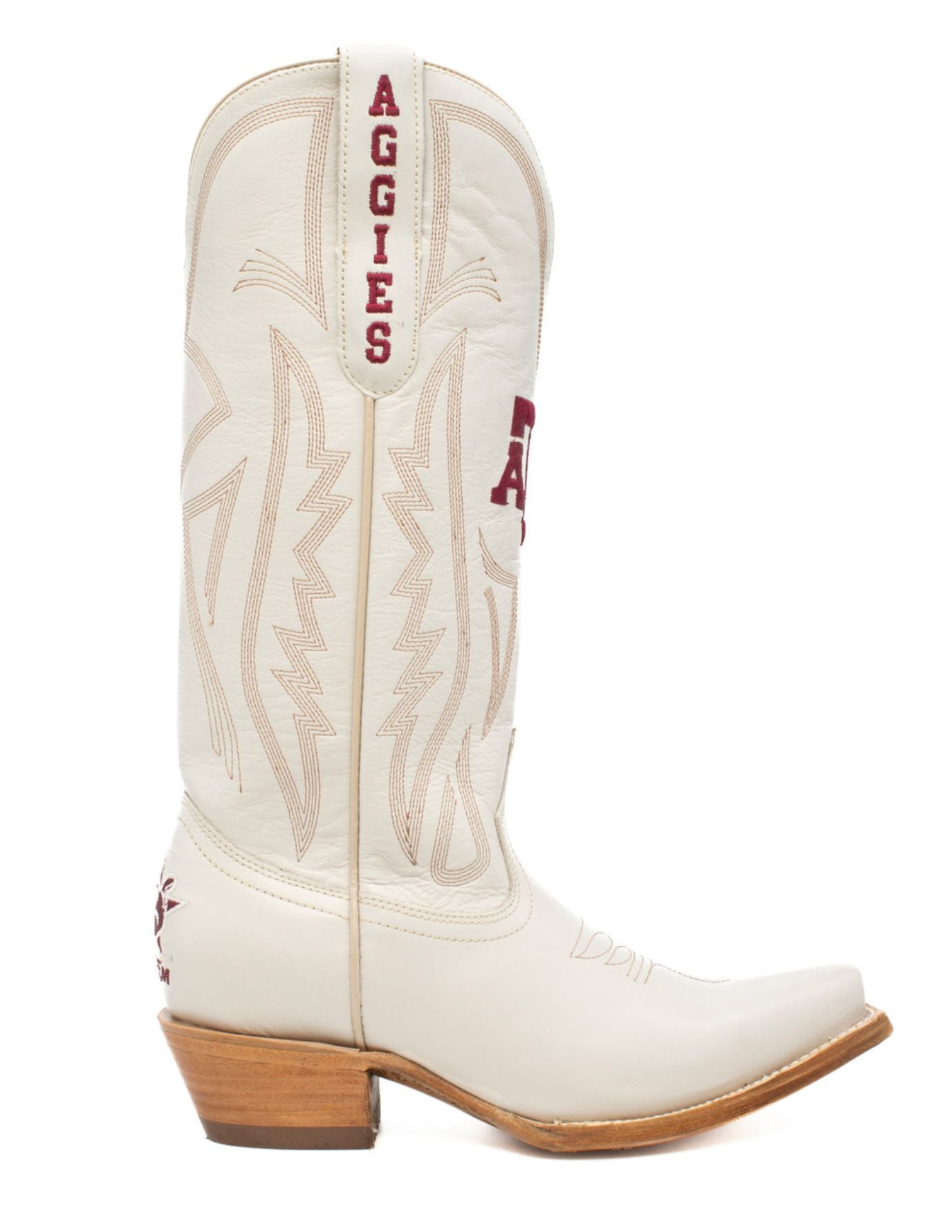 Gameday Womens Texas A&M Ivory Western Boots