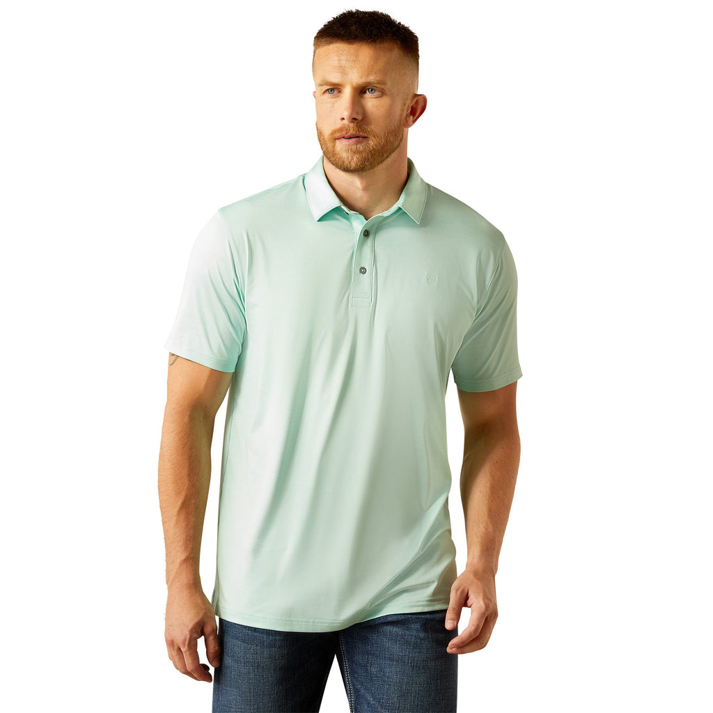 Ariat Mens Aqua Charger 2.0 Fitted Polo