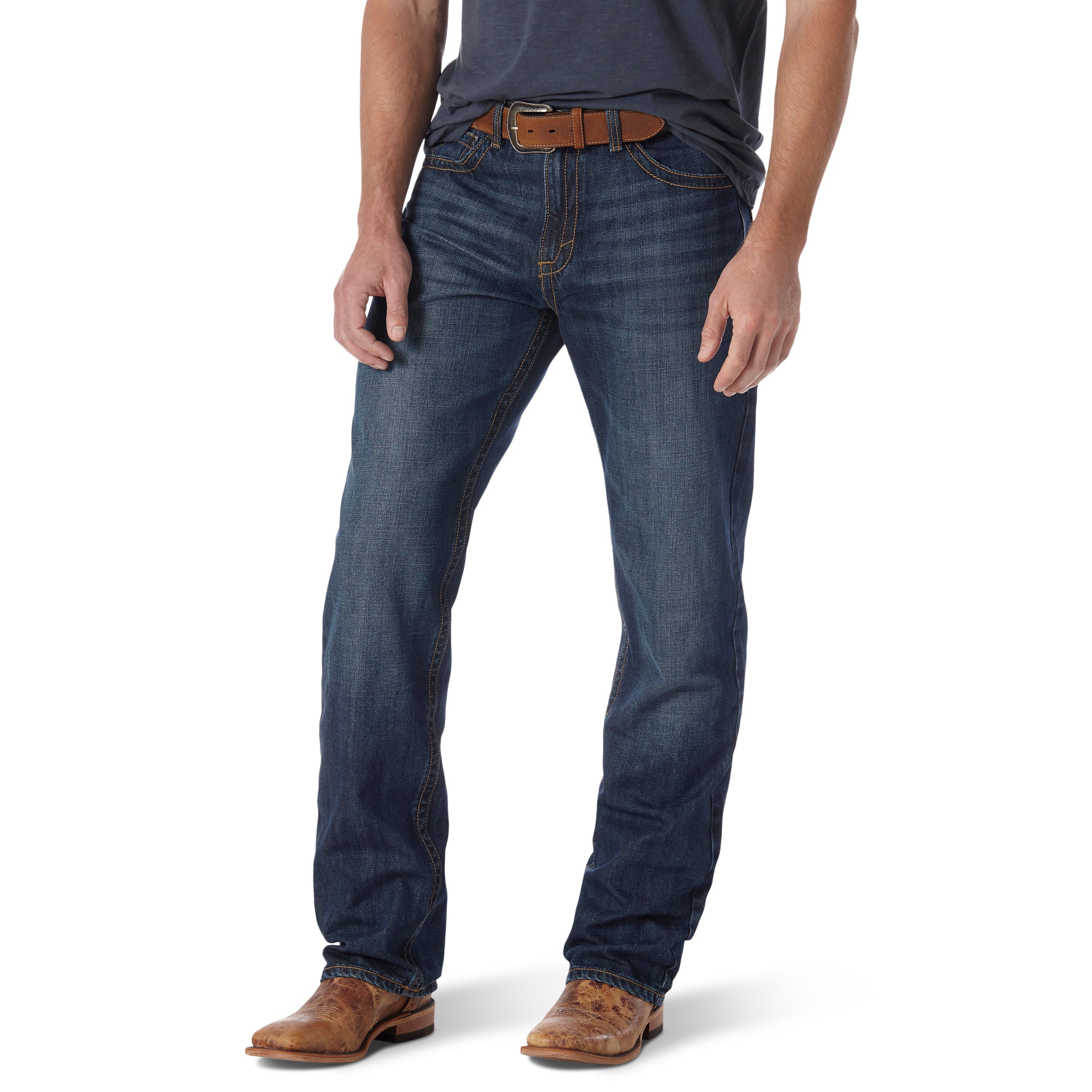 Mens Wrangler 20X NO.33 Relaxed Straight Leg Jeans