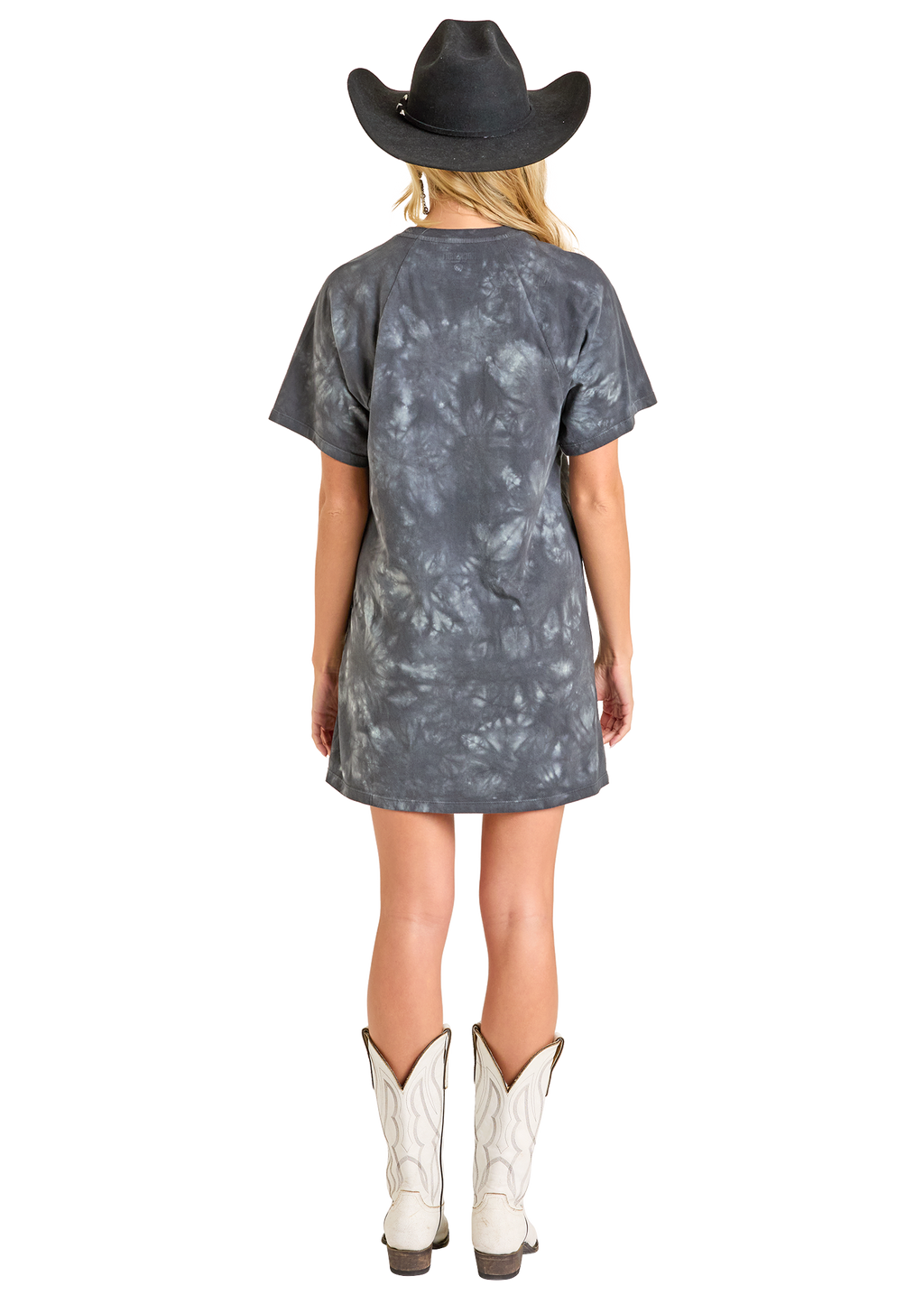 Panhandle Womens Chain Fringe Graphic T-Shirt Dress