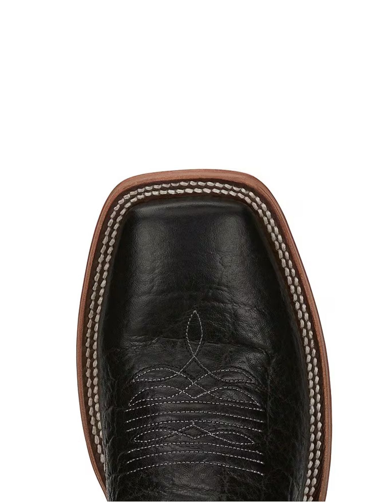 Tony Lama Mens Sealy Black Print Square Toe Boots