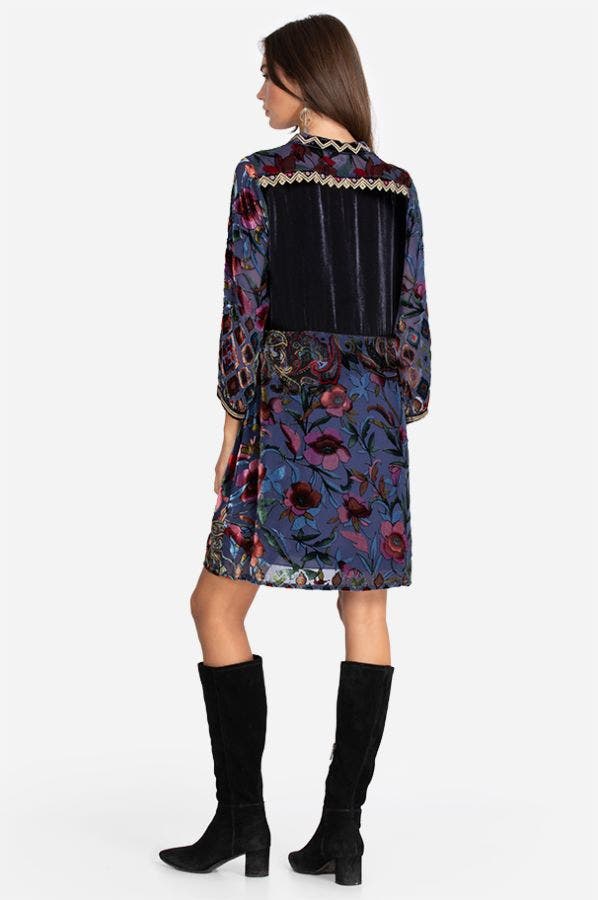 Johnny Was Womens Clara Gwenth Burnout Tunic Dress