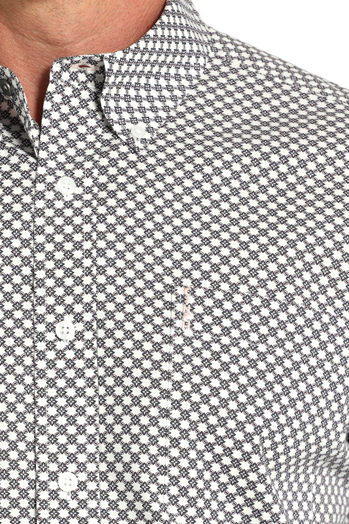 Cinch Mens Modern Fit Square Print Western Shirt